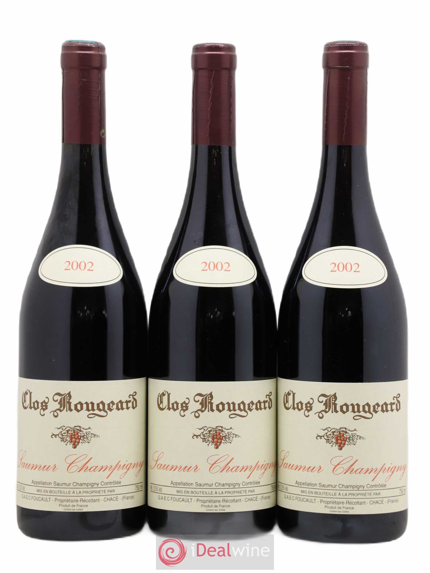Saumur-Champigny Clos Rougeard 2002 - Lot de 3 bouteilles - 0