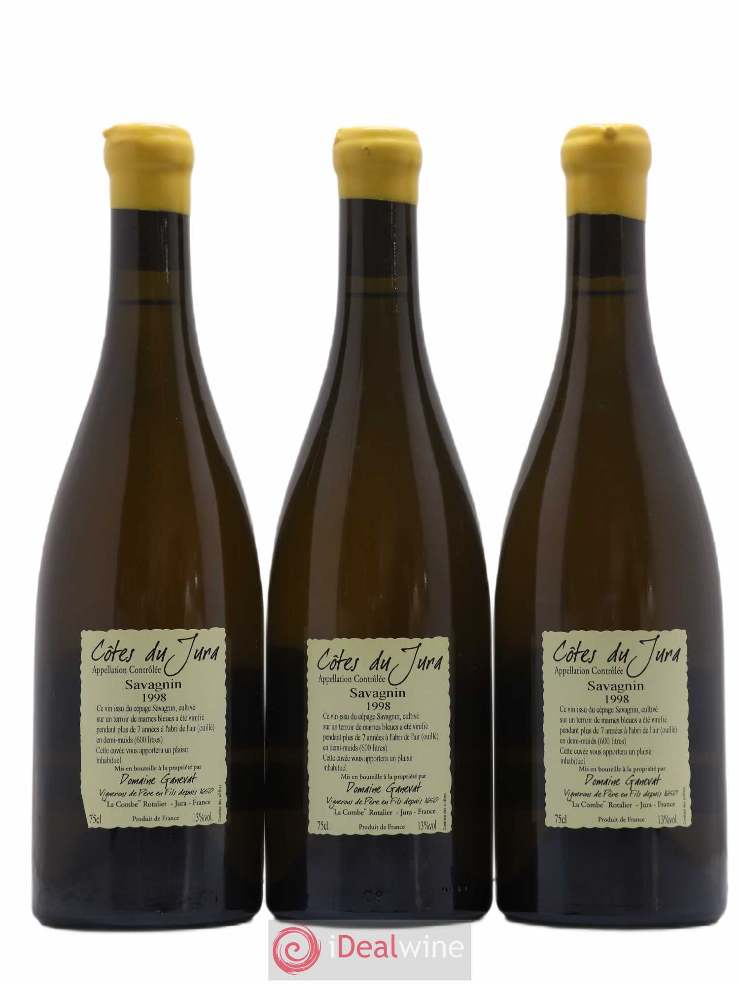 Côtes du Jura Les Vignes de mon Père Jean-François Ganevat (Domaine) 1998 - Lot de 3 bouteilles - 1