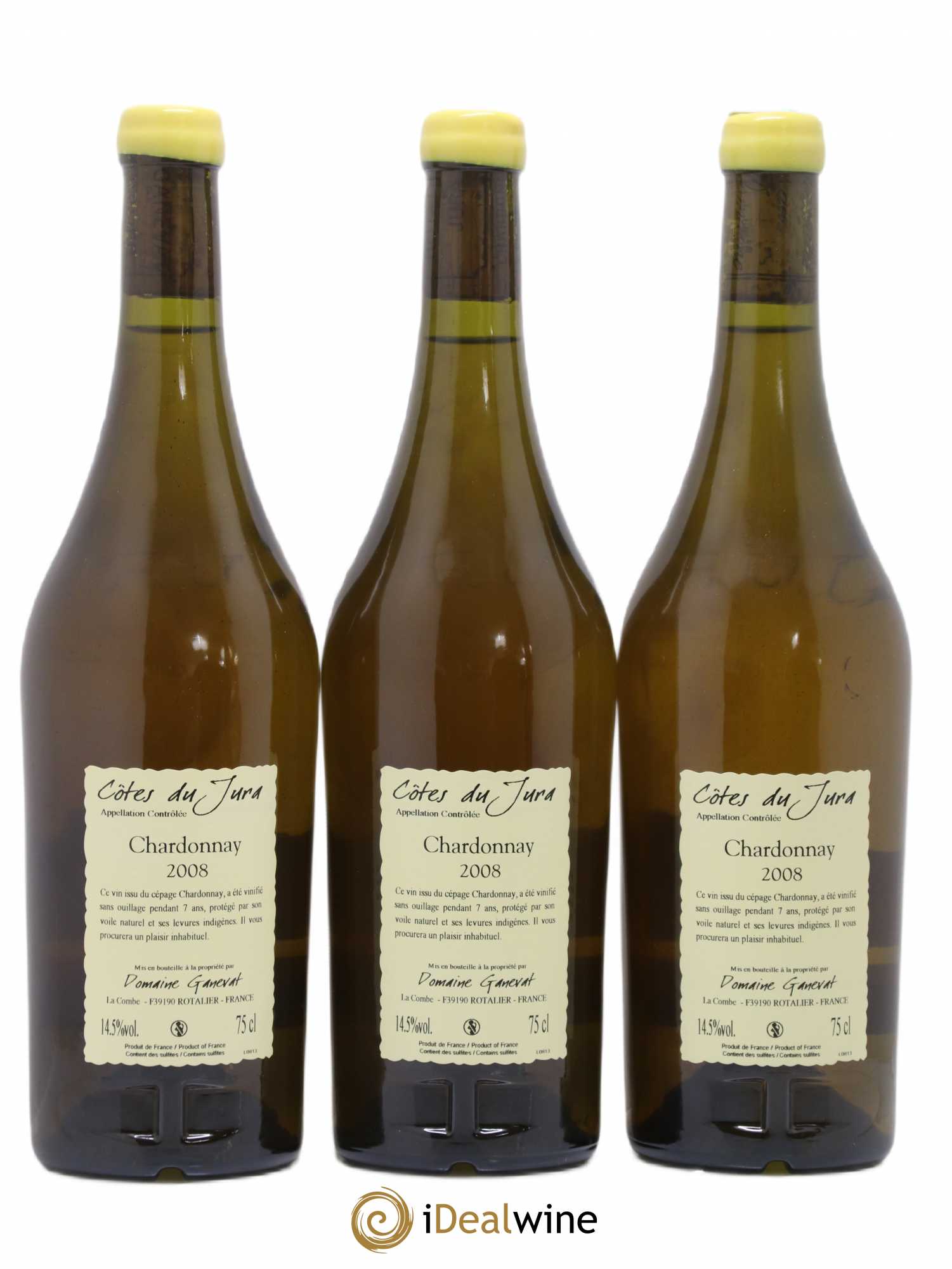 Côtes du Jura Cuvée du Pépé Jean-François Ganevat (Domaine) 2008 - Lot de 3 bouteilles - 1
