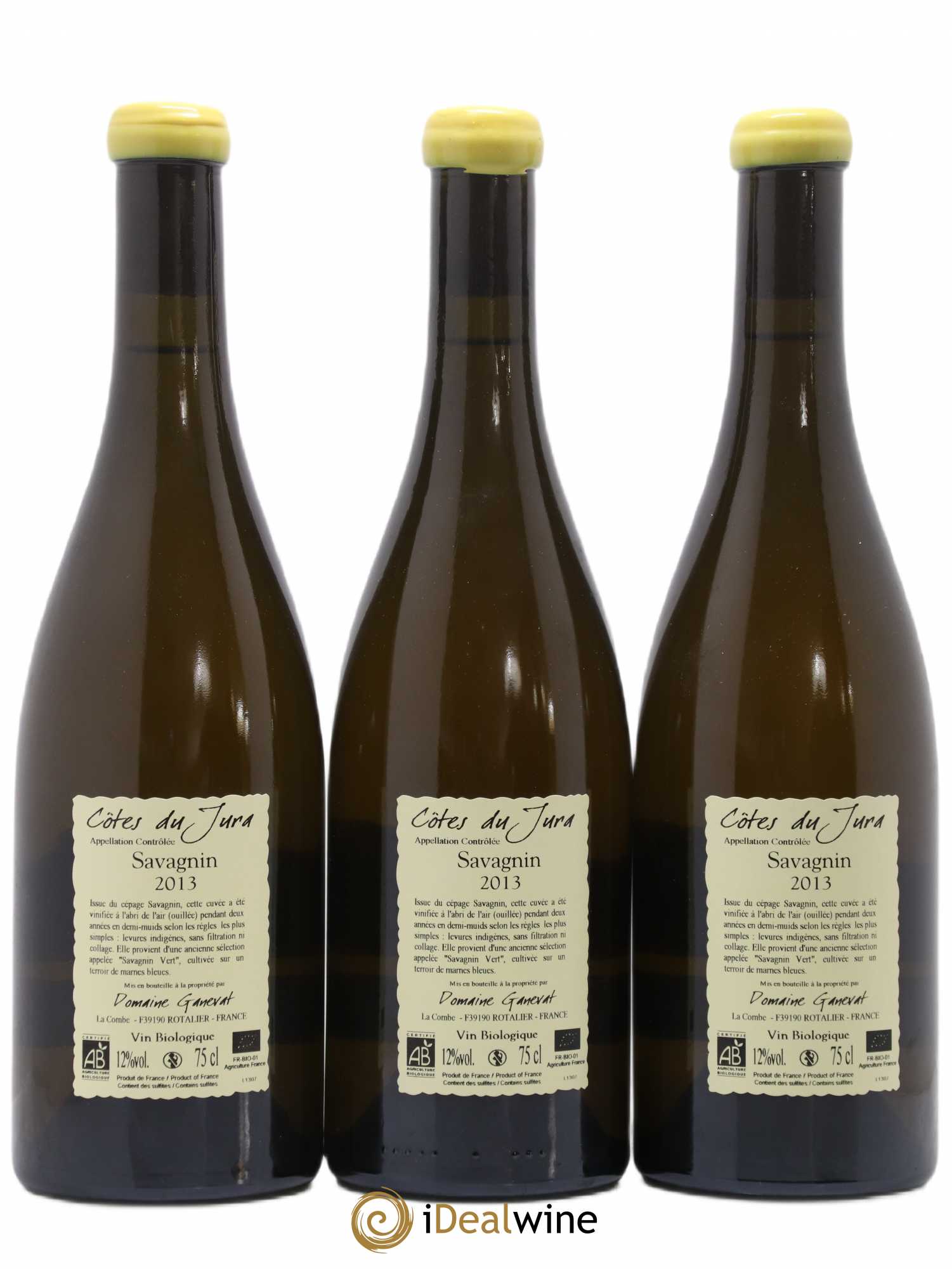 Côtes du Jura Les Chalasses Marnes Bleues Jean-François Ganevat (Domaine) 2013 - Lot de 3 bouteilles - 1