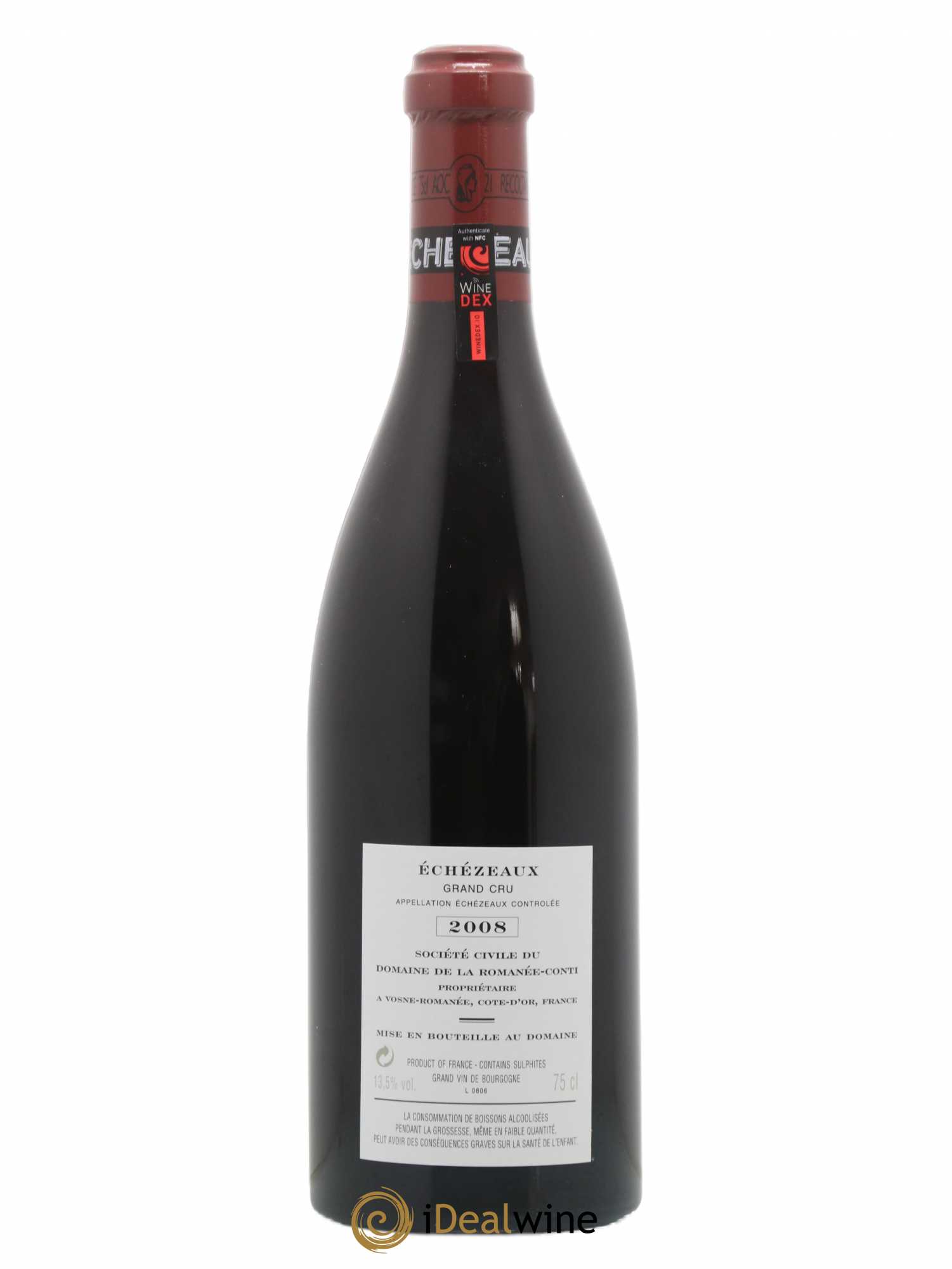 Echezeaux Grand Cru Domaine de la Romanée-Conti 2008 - Lot de 1 bouteille - 1