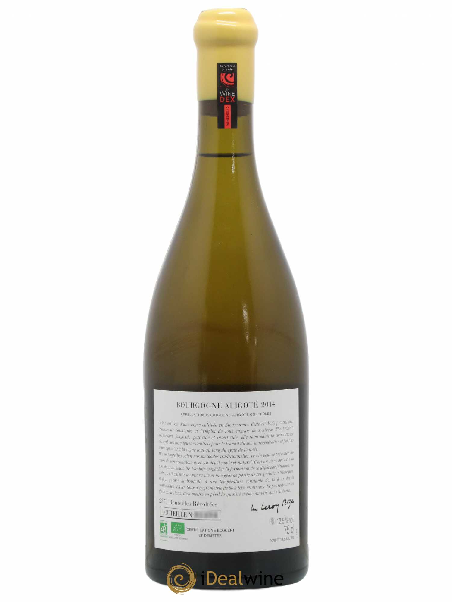 Bourgogne Aligoté Sous Chatelet d'Auvenay (Domaine) 2014 - Lot de 1 bouteille - 1