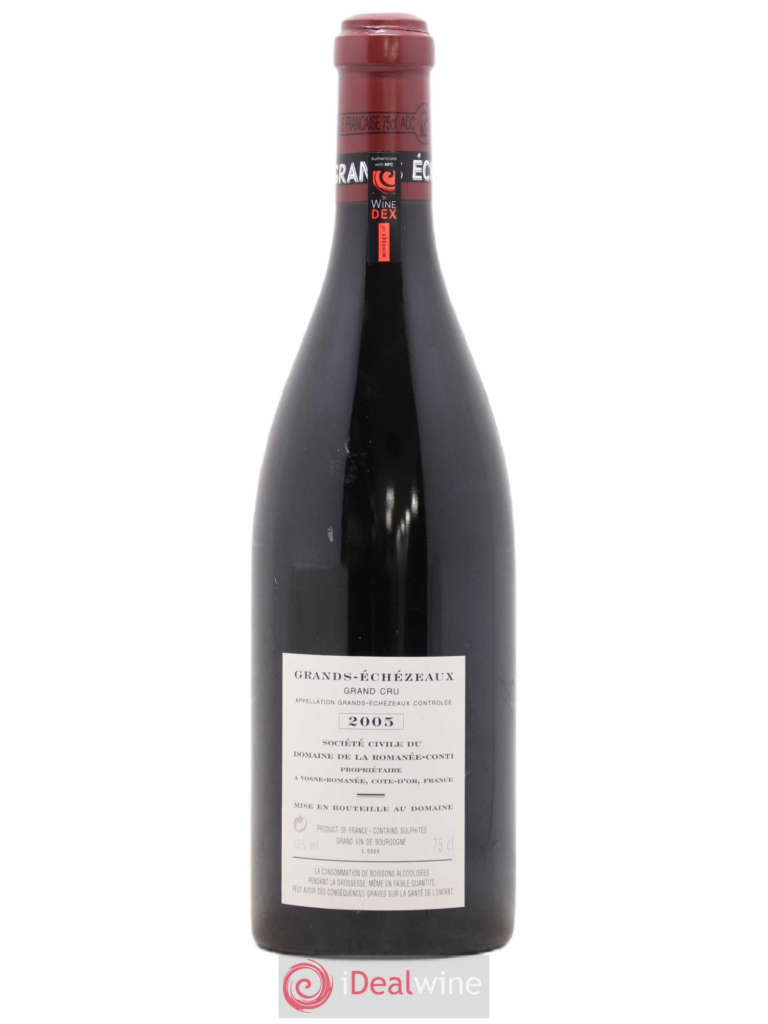 Grands-Echezeaux Grand Cru Domaine de la Romanée-Conti 2005 - Lot de 1 bouteille - 1