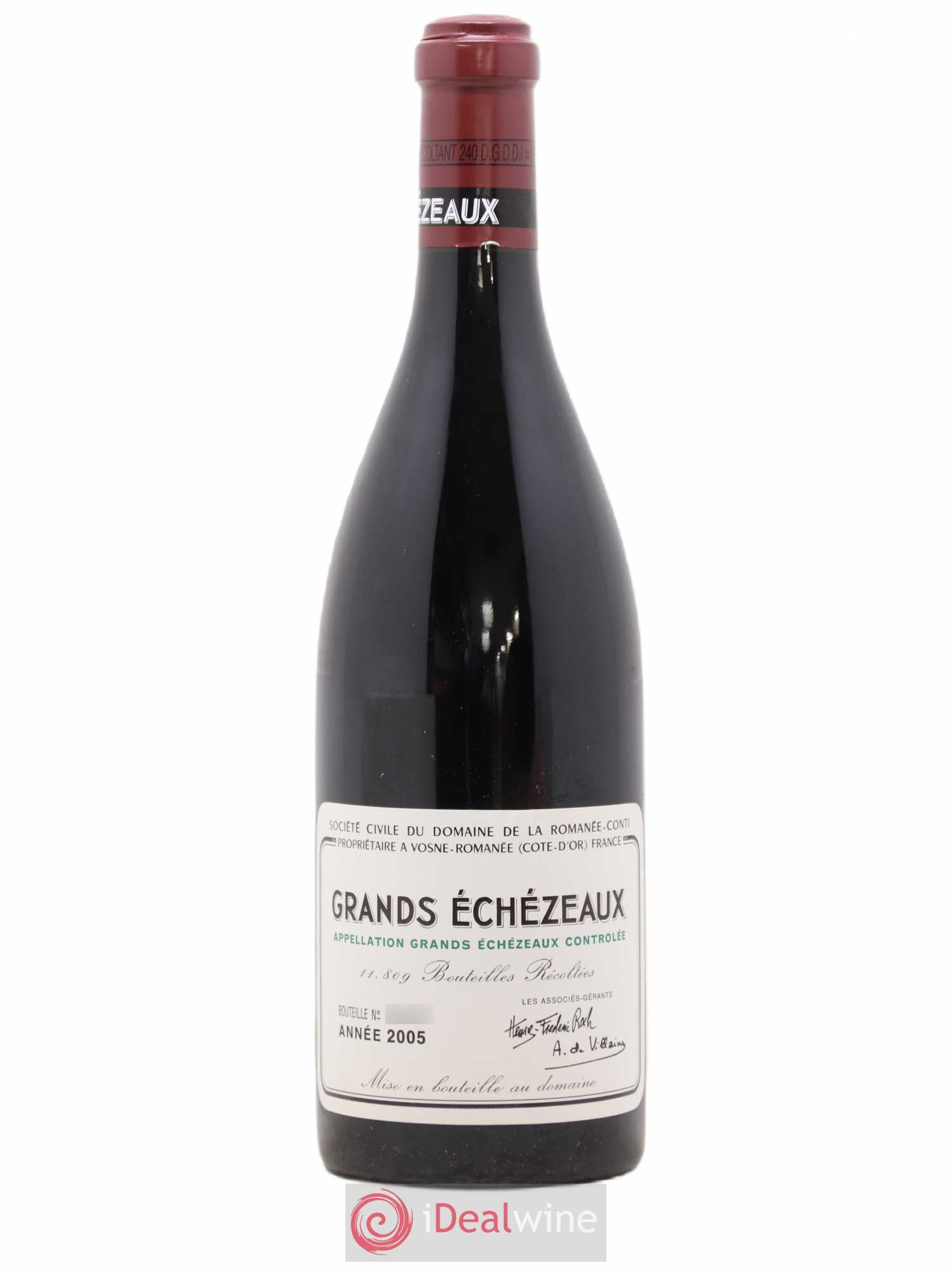 Grands-Echezeaux Grand Cru Domaine de la Romanée-Conti 2005 - Lot de 1 bouteille - 0