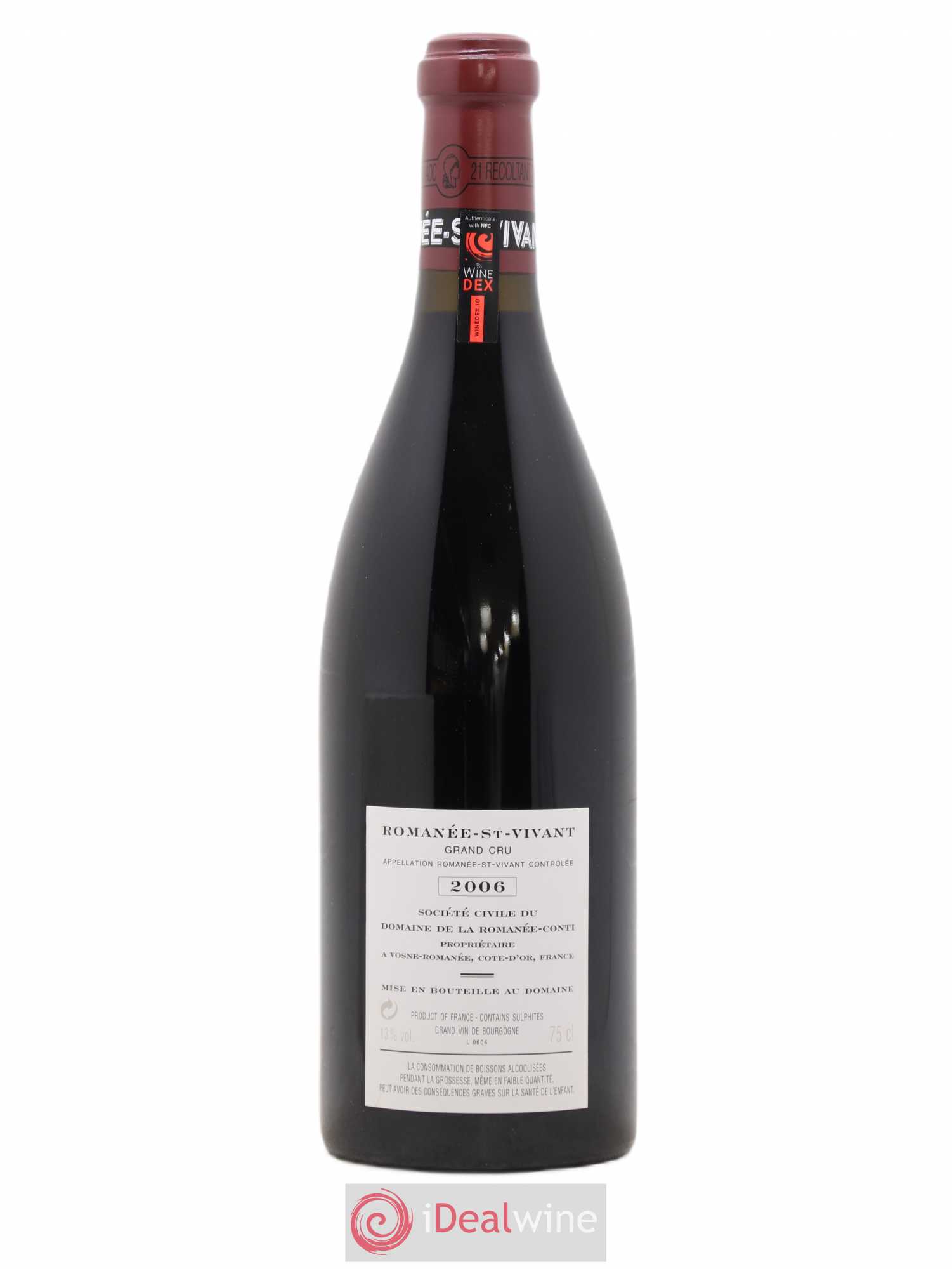 Romanée-Saint-Vivant Grand Cru Domaine de la Romanée-Conti 2006 - Lot de 1 bouteille - 1