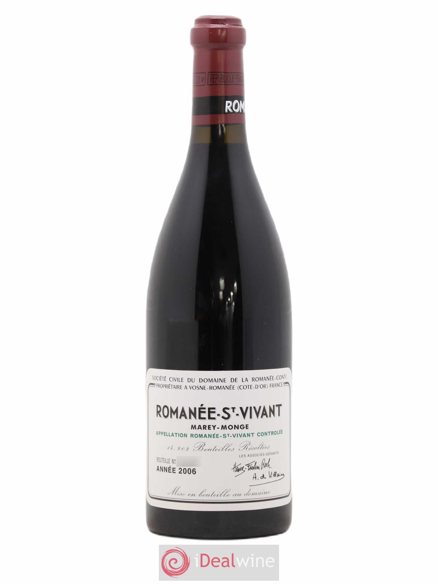 Romanée-Saint-Vivant Grand Cru Domaine de la Romanée-Conti 2006 - Lot de 1 bouteille - 0