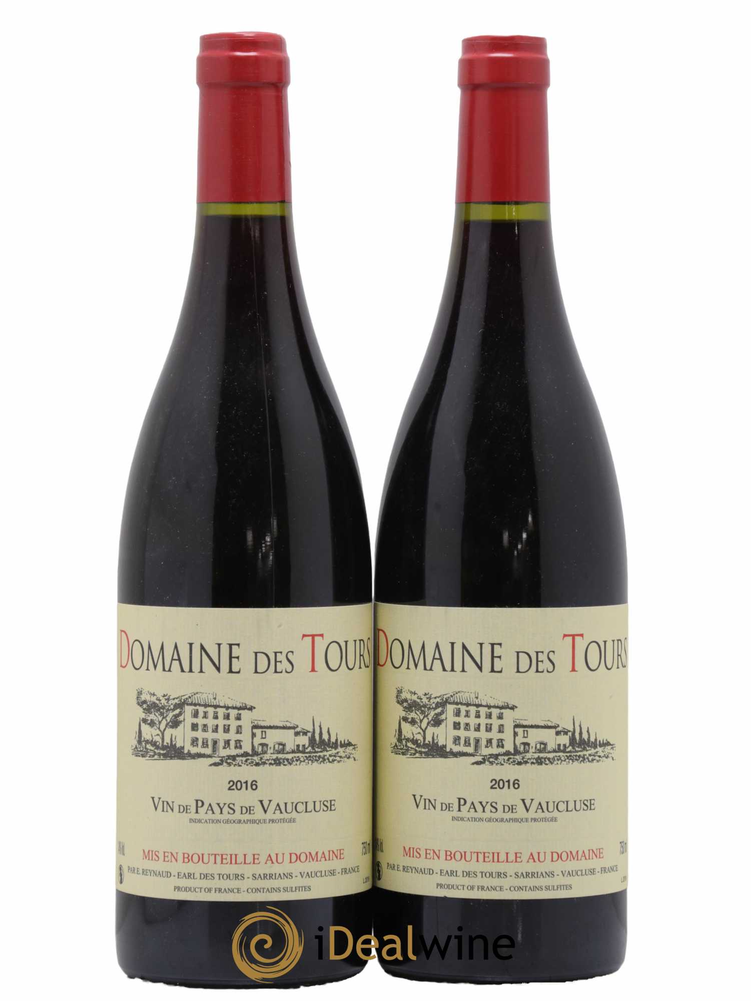 Vaucluse (Vin de Pays de Vaucluse) Domaine des Tours Emmanuel Reynaud 2016 - Lot de 2 bouteilles - 0