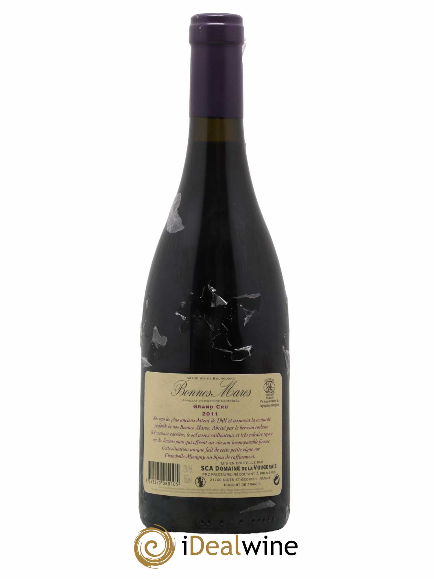 Bonnes-Mares Grand Cru La Vougeraie 2011 - Lot of 1 bottle - 1
