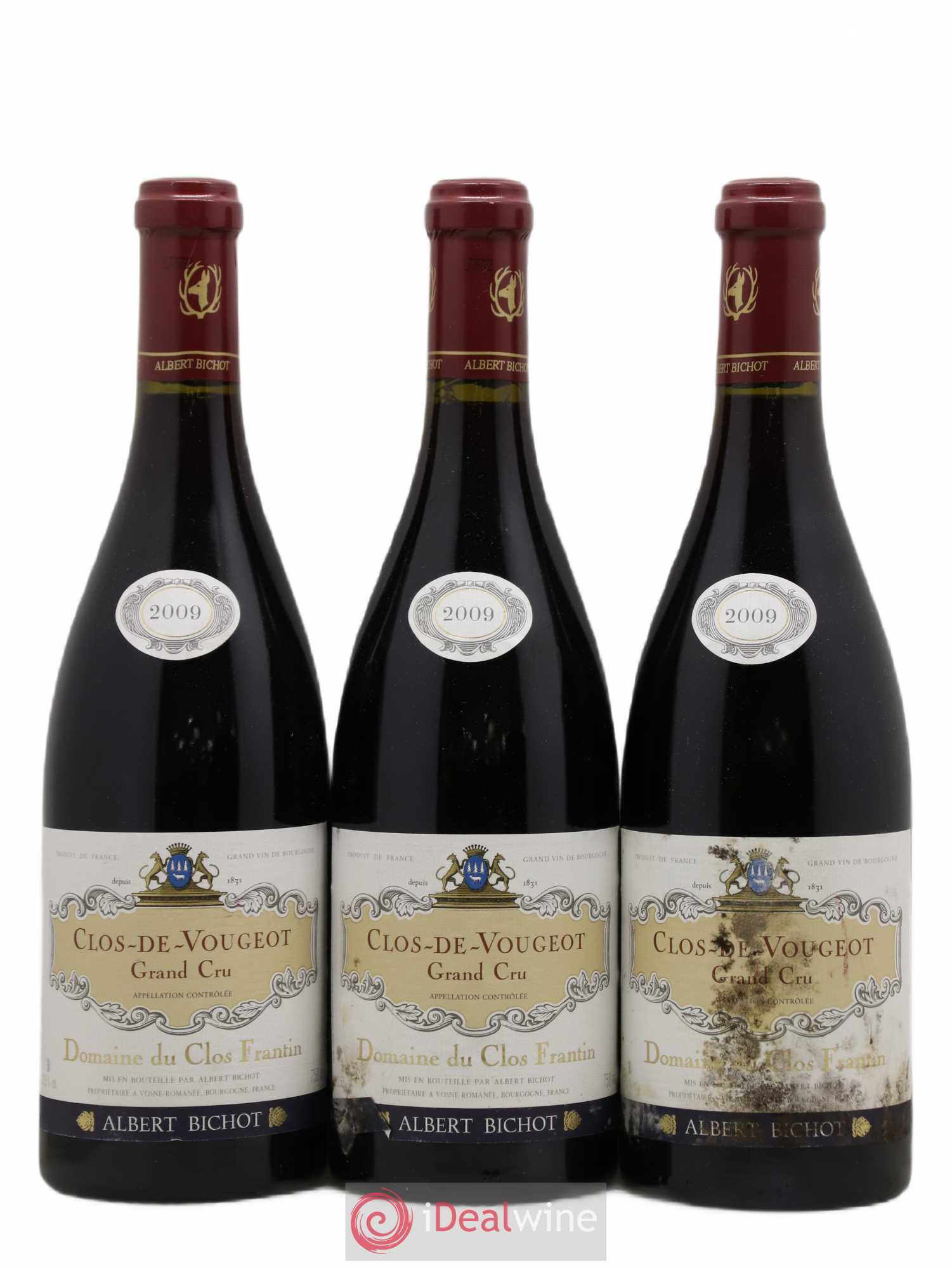 Clos de Vougeot Grand Cru Clos Frantin - Albert Bichot 2009 - Lot de 3 bouteilles - 0