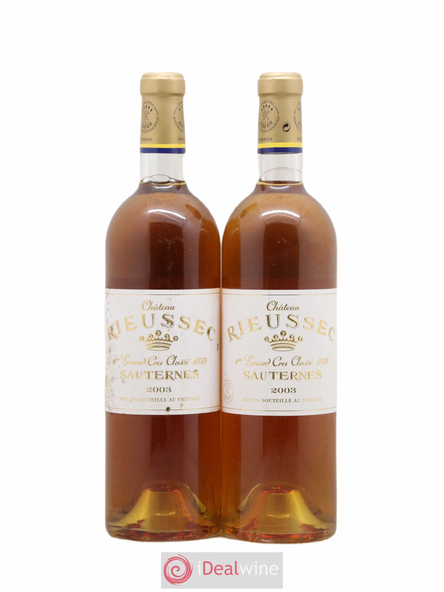 Château Rieussec 1er Grand Cru Classé 2003 - Lotto di 2 bottiglie - 0