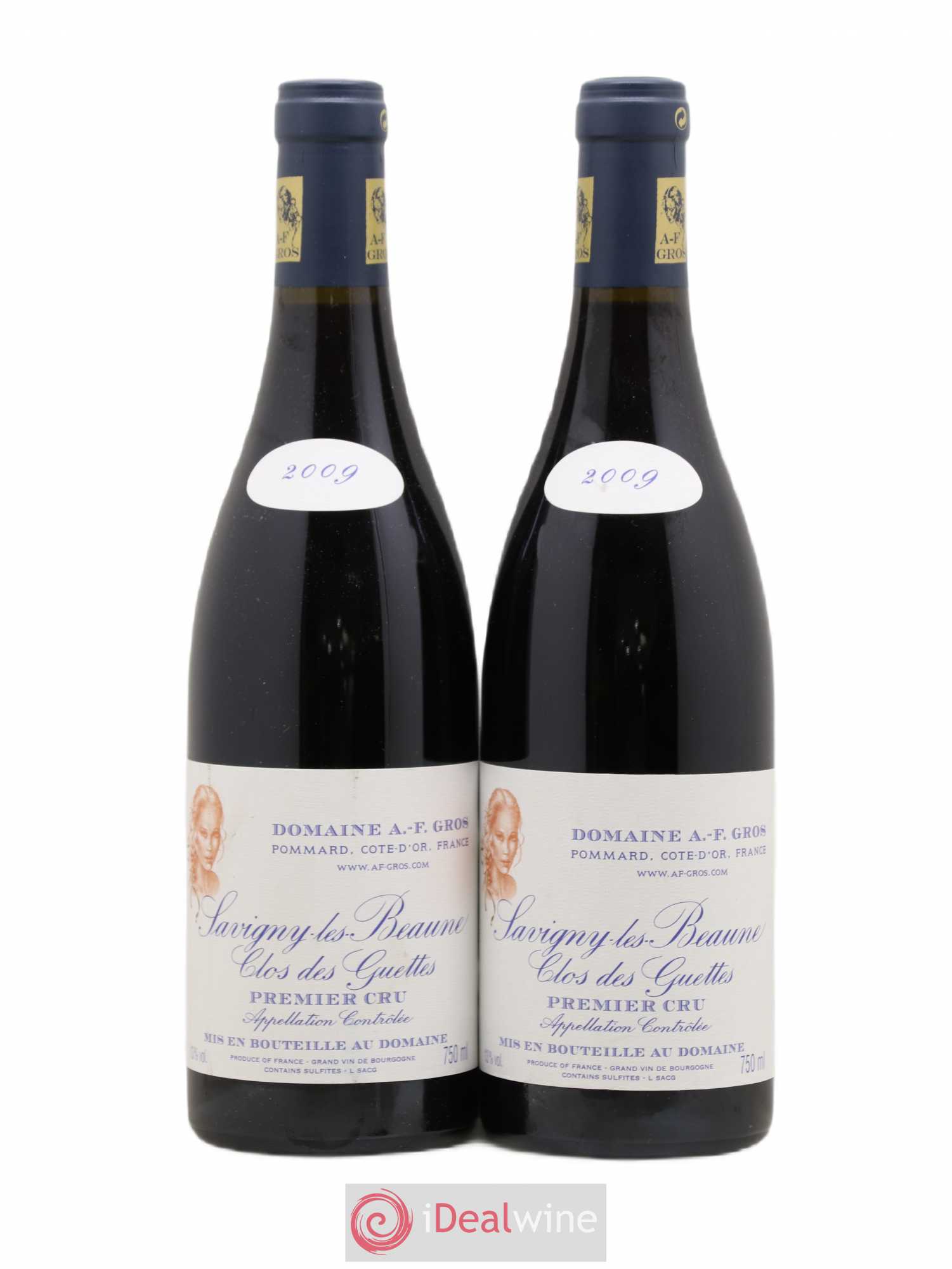 Savigny-lès-Beaune 1er Cru Clos des Guettes A.-F. Gros 2009 - Lot de 2 bouteilles - 0