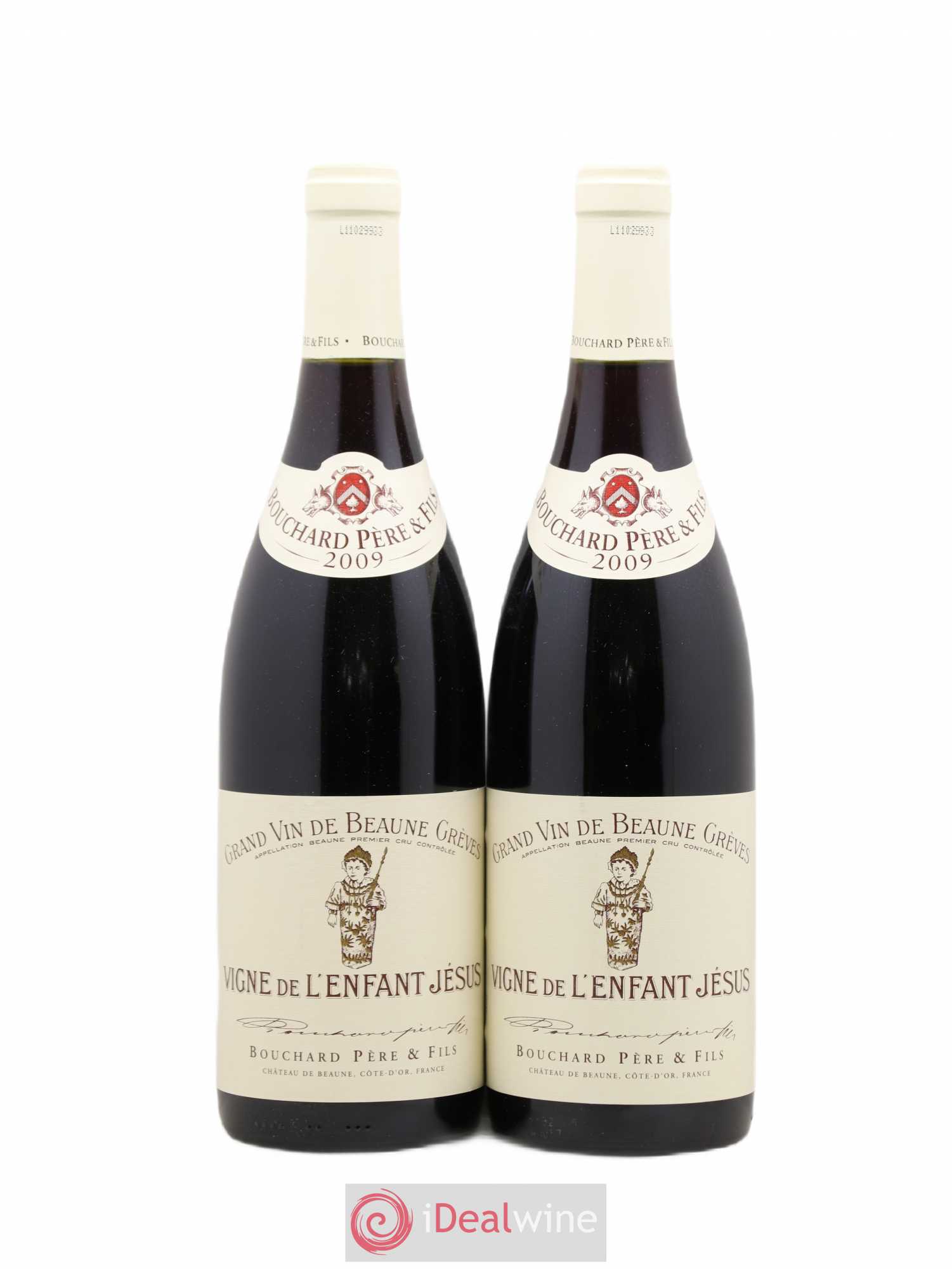 Beaune 1er Cru Grèves - Vigne de l'Enfant Jésus Bouchard Père & Fils 2009 - Lot de 2 bouteilles - 0