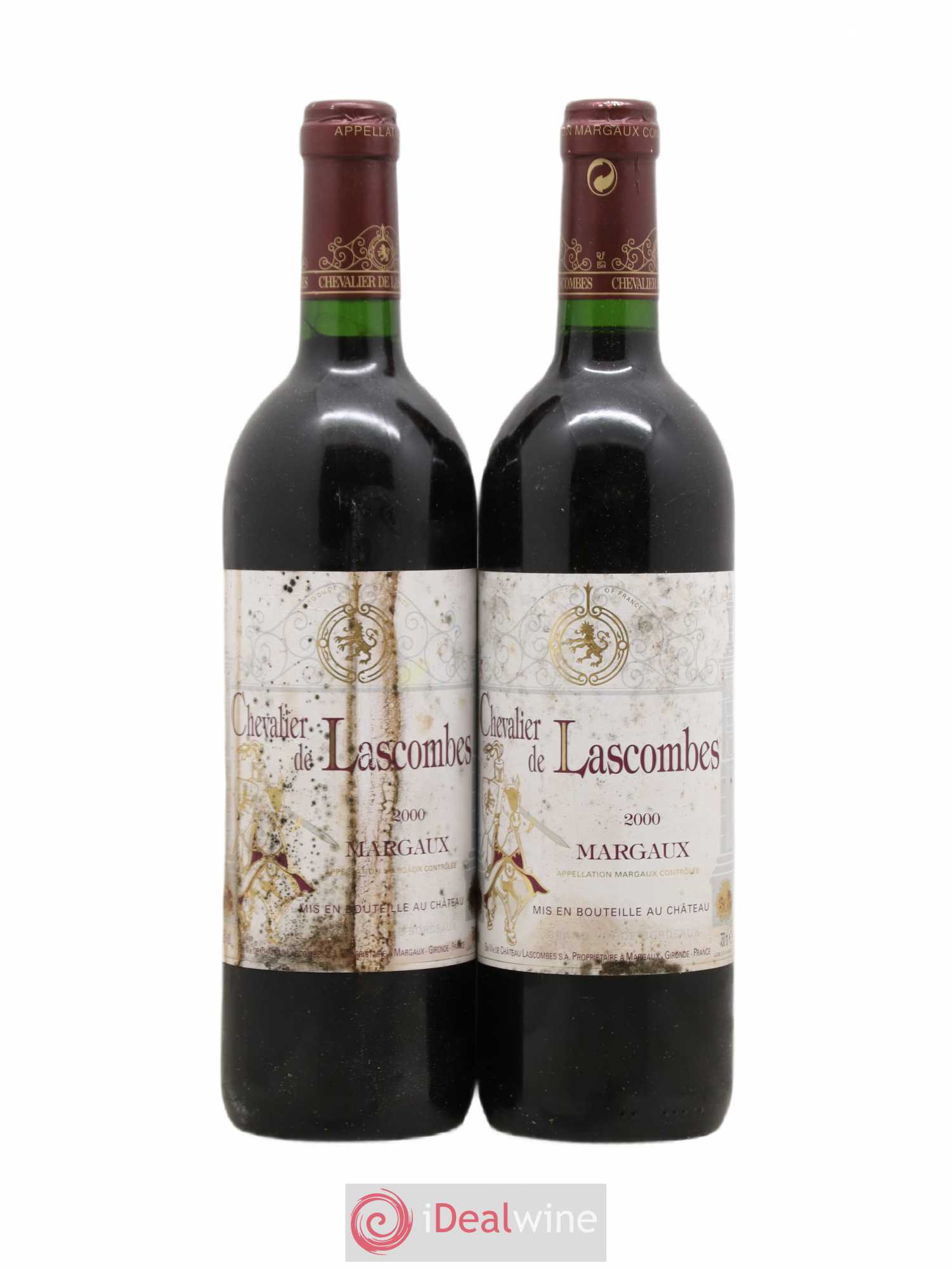 Chevalier de Lascombes Second Vin 2000 - Lot de 2 bouteilles - 0