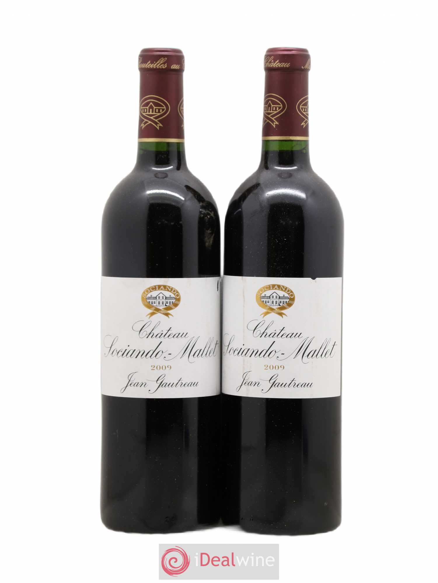 Château Sociando Mallet 2009 - Lot de 2 bouteilles - 0