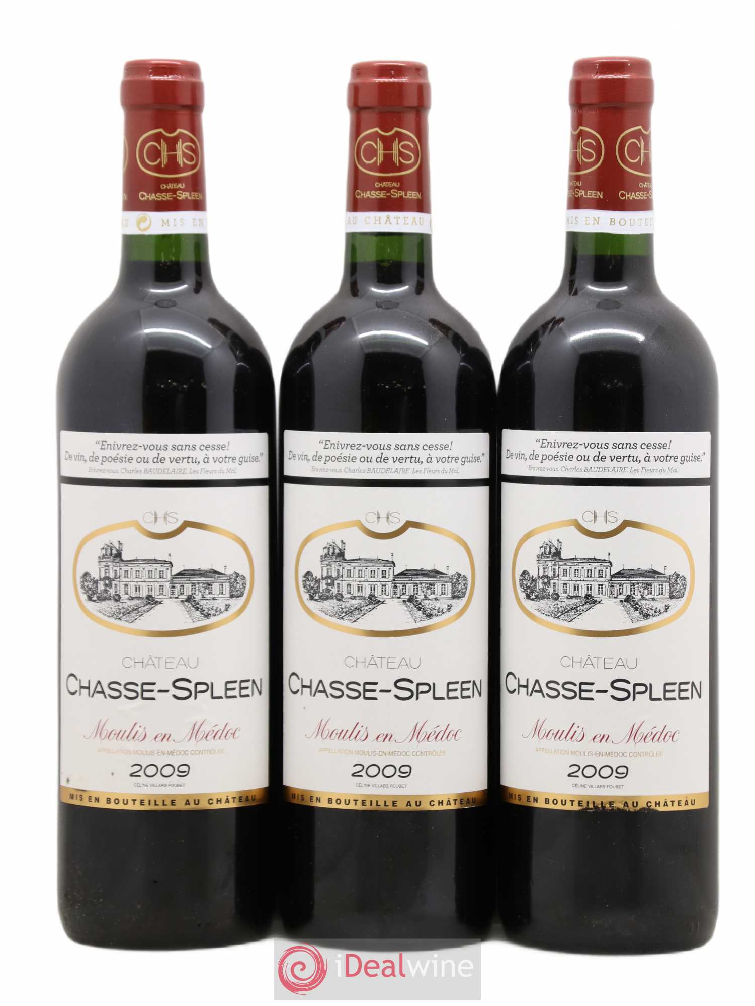 Château Chasse Spleen 2009 - Lot de 6 bouteilles - 2