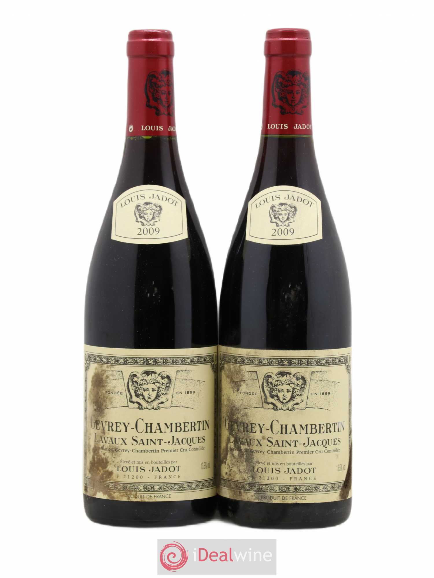 Gevrey-Chambertin 1er Cru Lavaux Saint Jacques Maison Louis Jadot 2009 - Lot de 2 bouteilles - 0