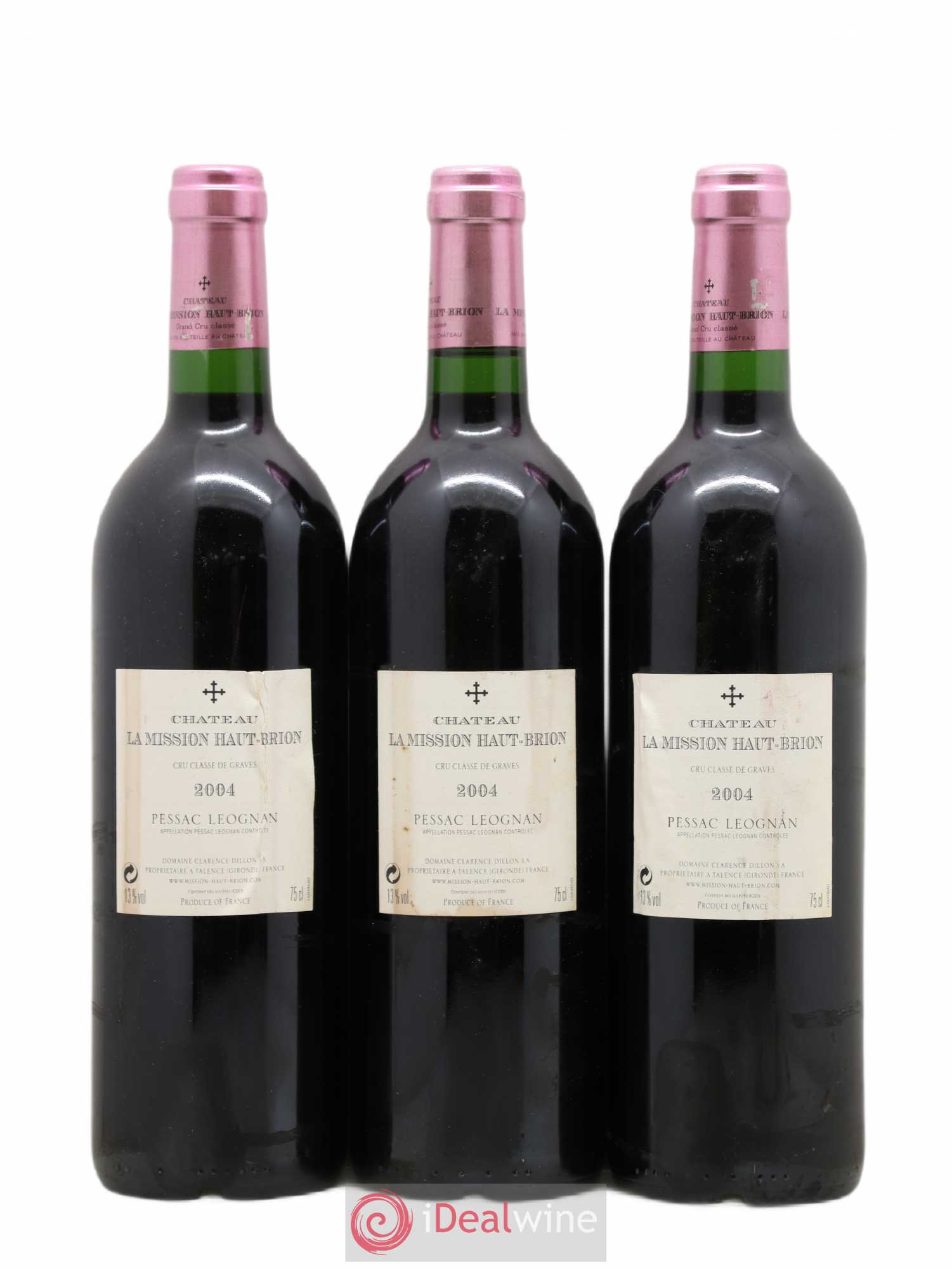 Château la Mission Haut-Brion Cru Classé de Graves 2004 - Lot de 3 bouteilles - 1