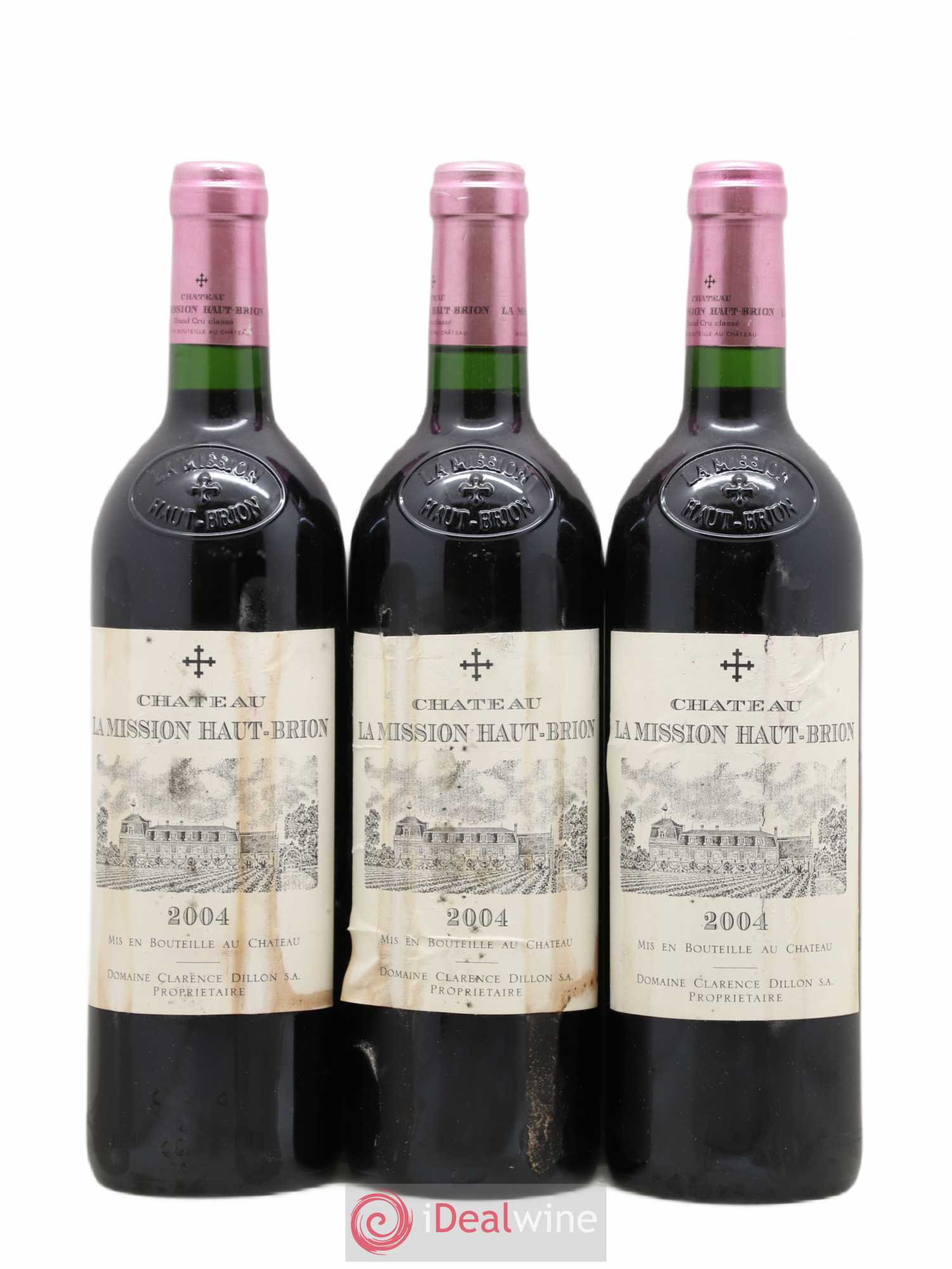 Château la Mission Haut-Brion Cru Classé de Graves 2004 - Lot de 3 bouteilles - 0