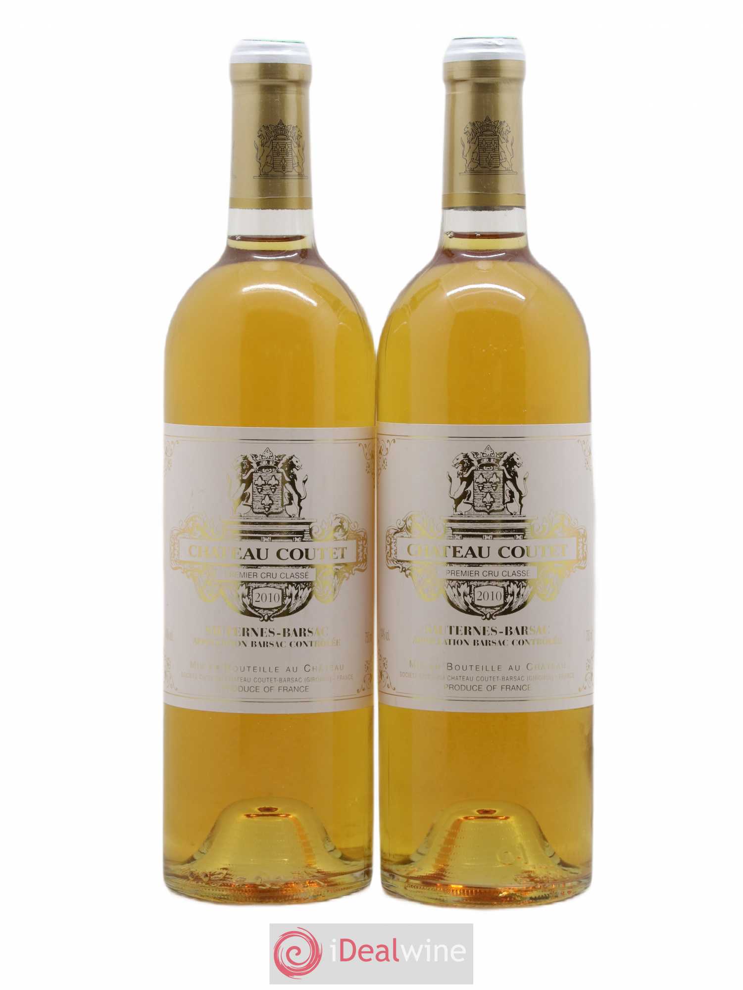 Château Coutet 1er Grand Cru Classé (senza prezzo di riserva) 2010 - Lotto di 2 bottiglie - 0