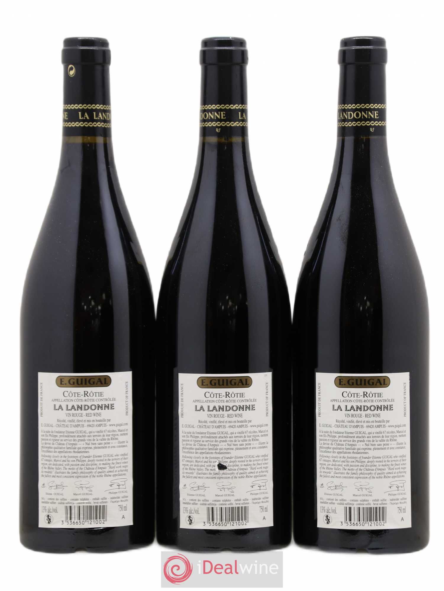 Côte-Rôtie La Landonne Guigal 2008 - Lot de 3 bouteilles - 1