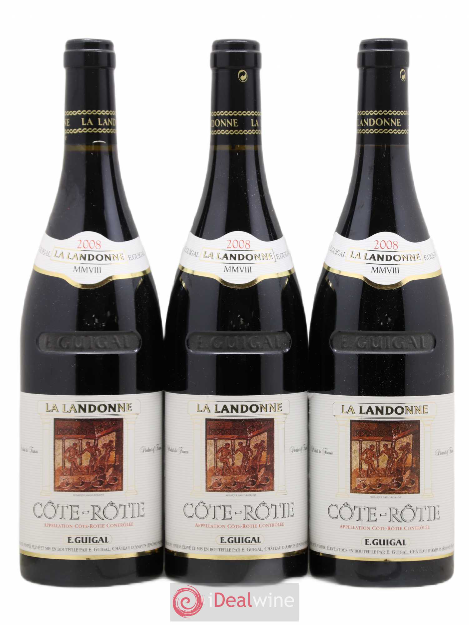 Côte-Rôtie La Landonne Guigal 2008 - Lot de 3 bouteilles - 0