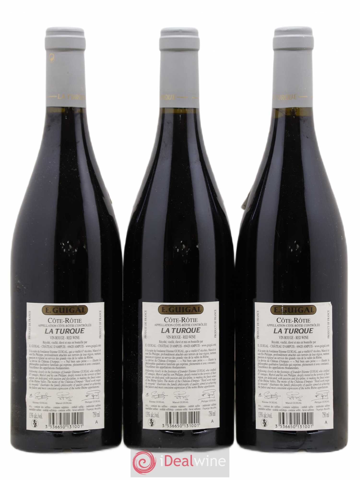 Côte-Rôtie La Turque Guigal 2008 - Lot de 3 bouteilles - 1