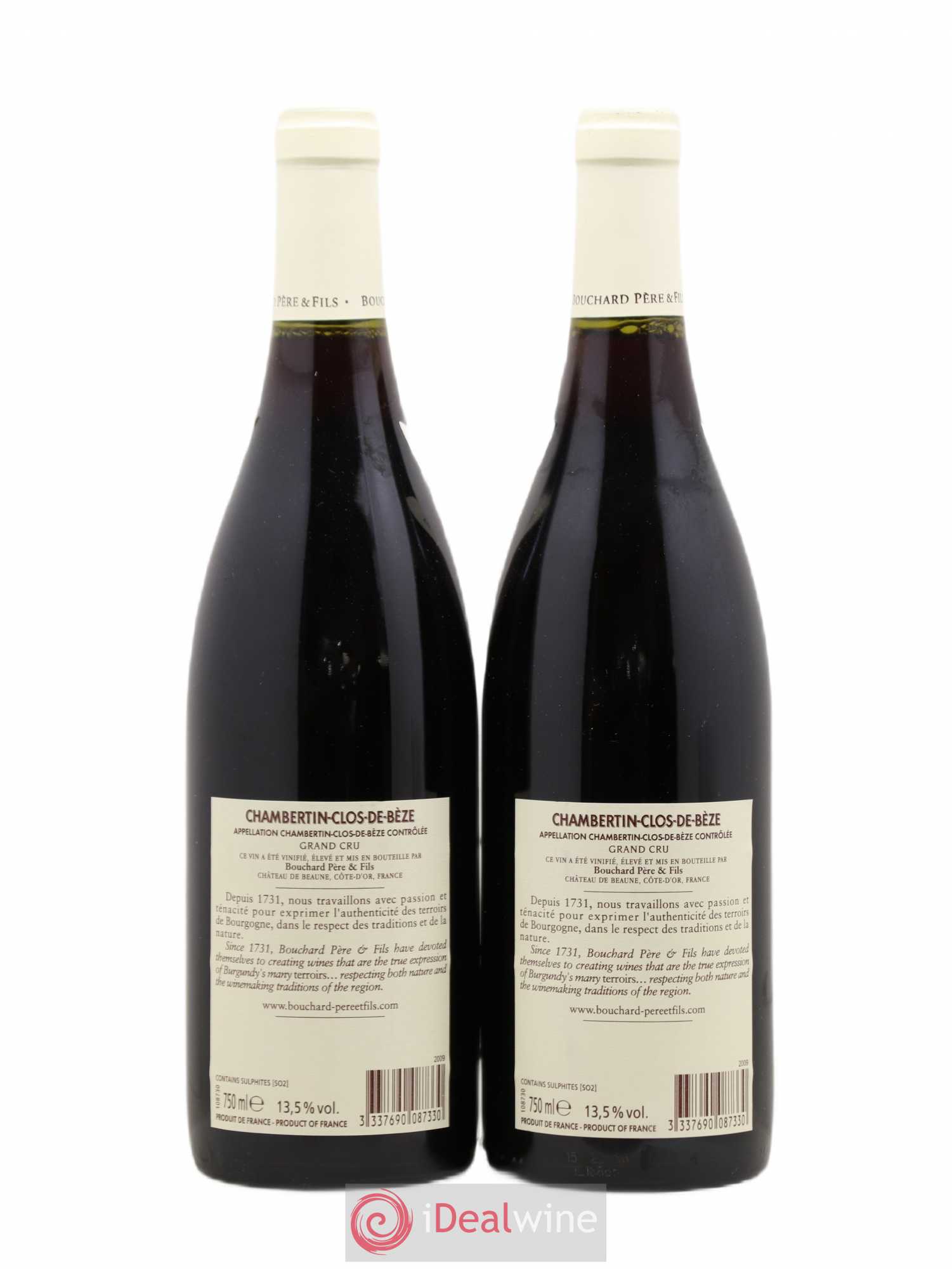 Chambertin Clos de Bèze Grand Cru Bouchard Père & Fils 2009 - Lot de 2 bouteilles - 1