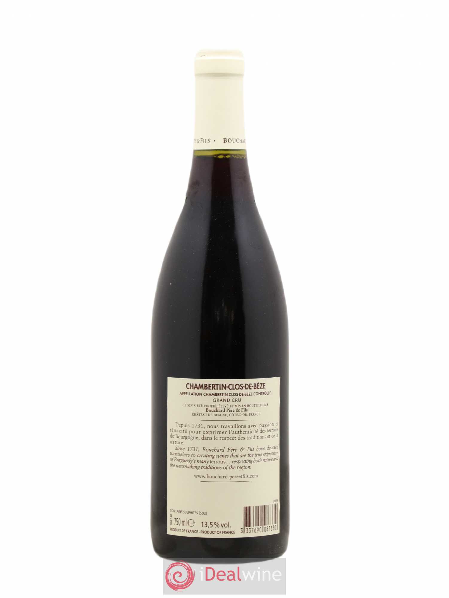 Chambertin Clos de Bèze Grand Cru Bouchard Père & Fils 2009 - Lot de 1 bouteille - 1