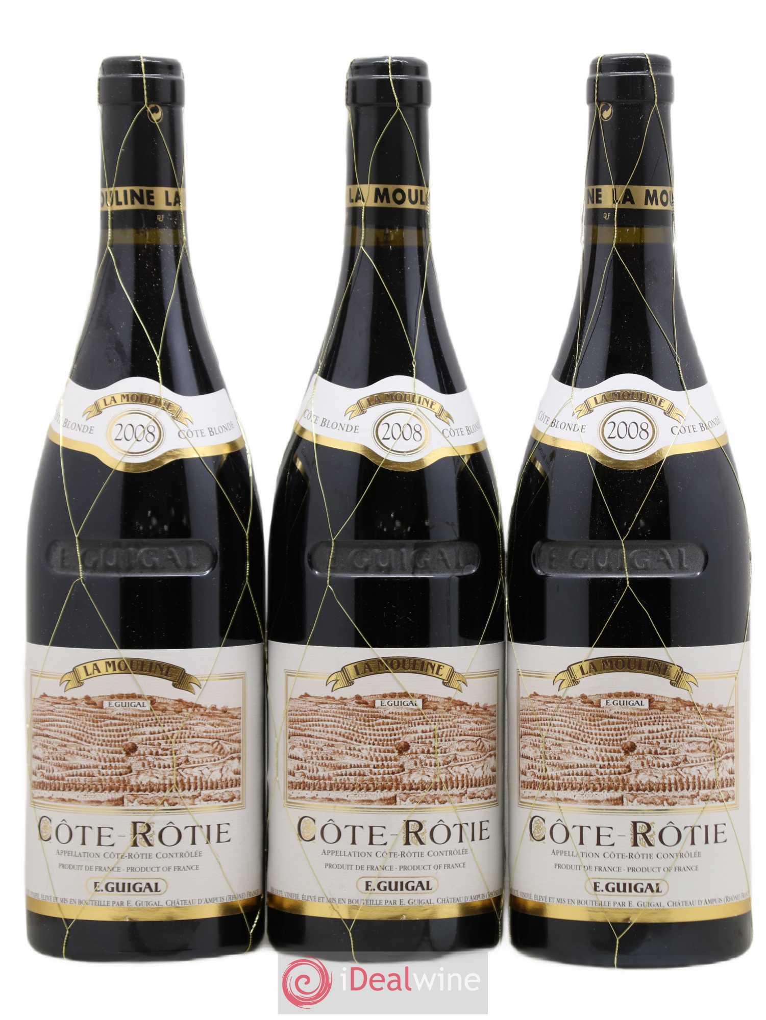 Côte-Rôtie La Mouline Guigal 2008 - Lot de 3 bouteilles - 0