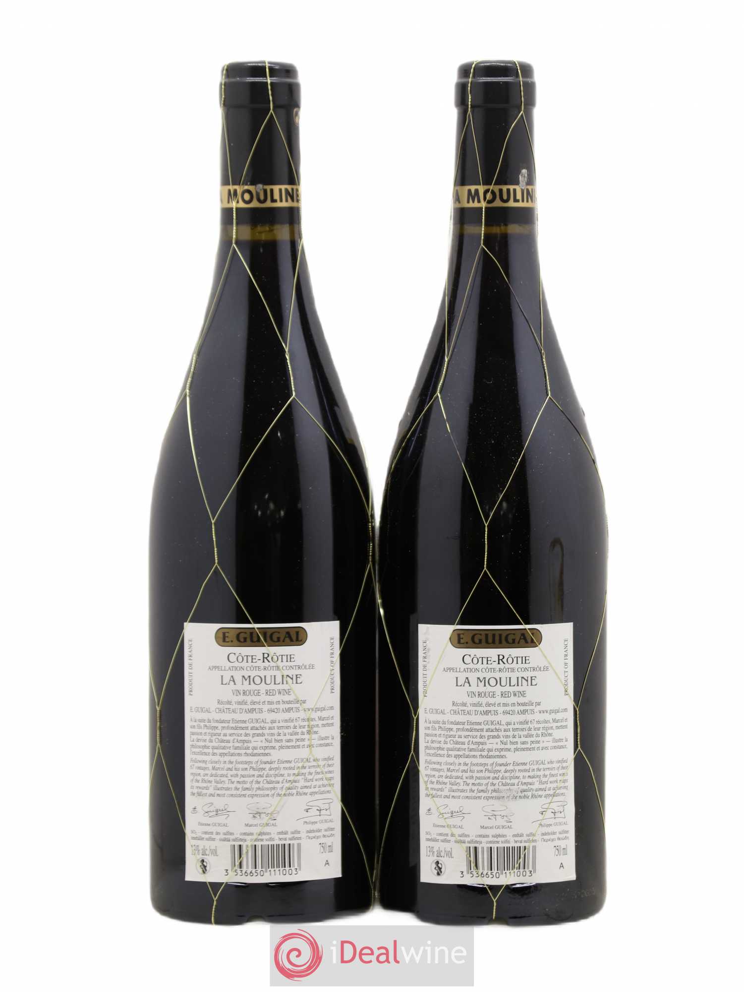 Côte-Rôtie La Mouline Guigal 2008 - Lot de 2 bouteilles - 1