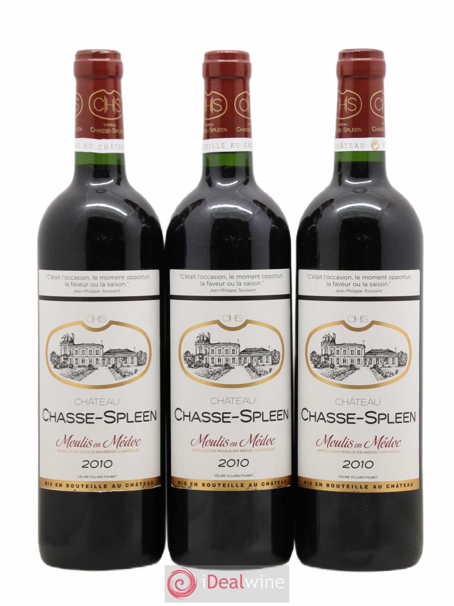 Château Chasse Spleen 2010 - Lot de 6 bouteilles - 1