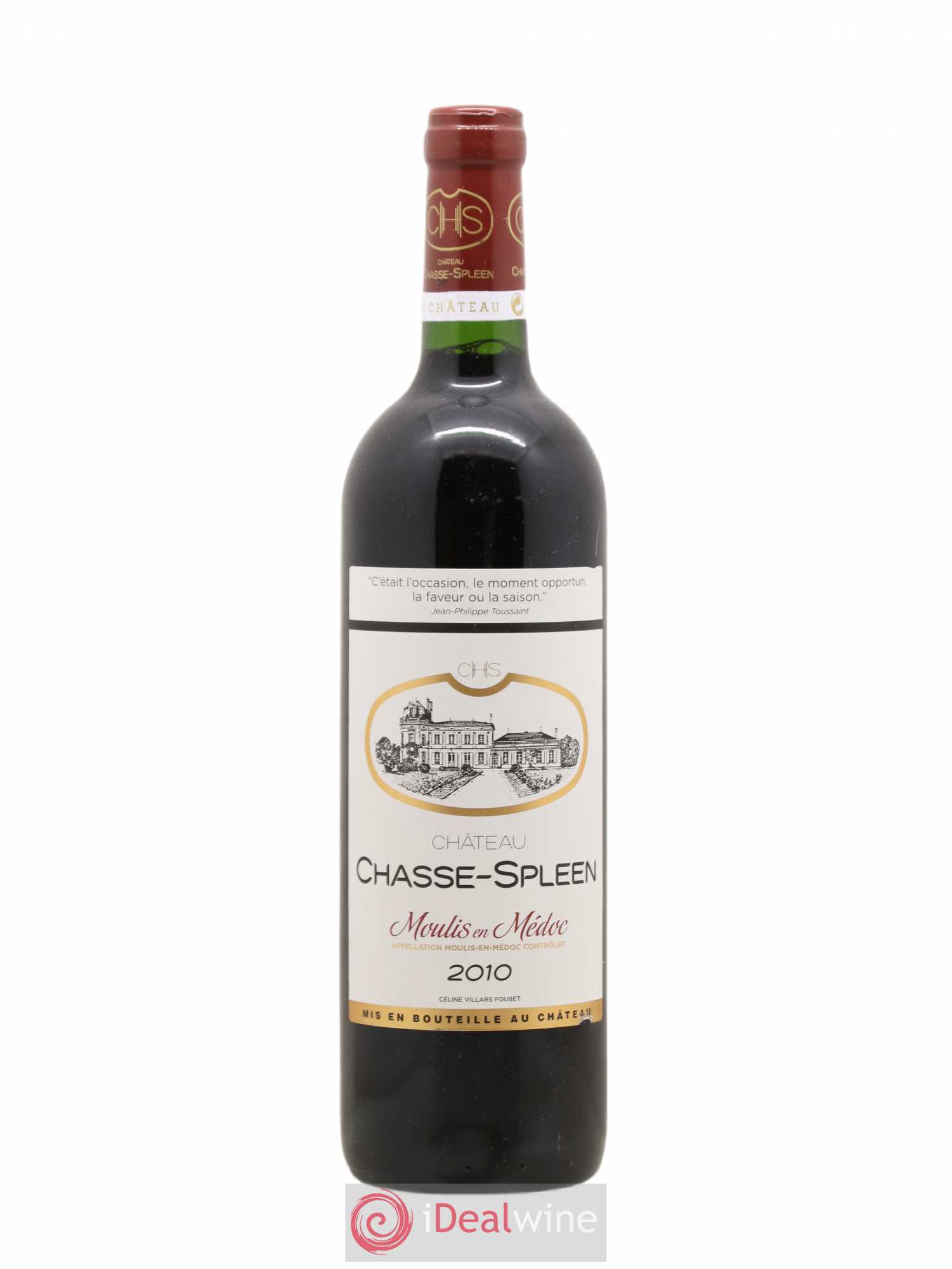 Château Chasse Spleen 2010 - Lot de 1 bouteille - 0