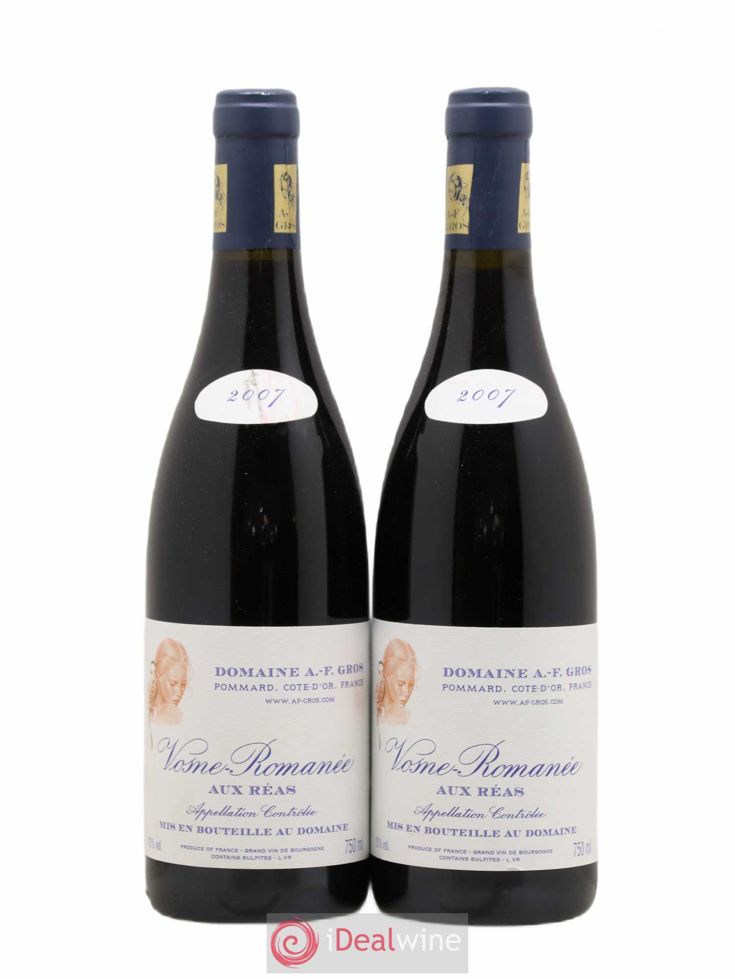 Vosne-Romanée Aux Reas A.-F. Gros 2007 - Lot de 2 bouteilles - 0