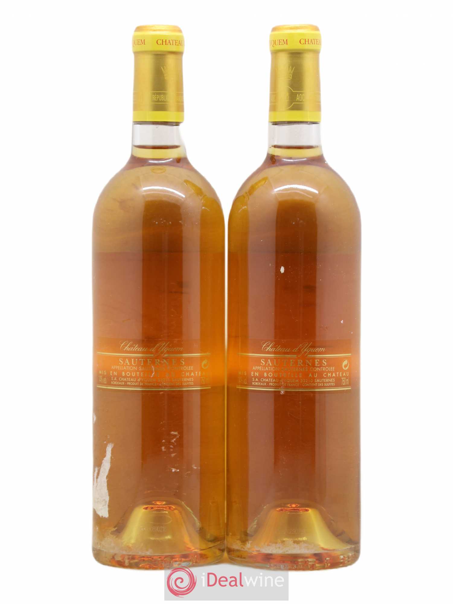 Château d' Yquem 1er Cru Classé Supérieur 2003 - Lotto di 2 bottiglie - 1