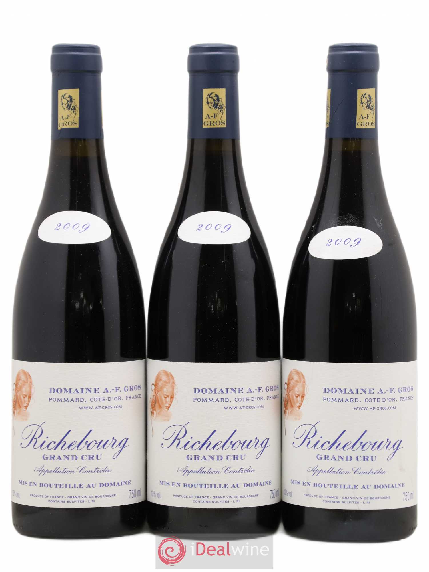 Richebourg Grand Cru A.-F. Gros 2009 - Posten von 3 Flaschen - 0