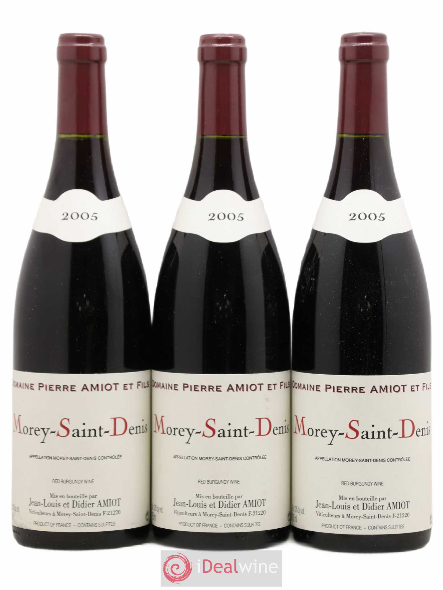 Morey-Saint-Denis Domaine Pierre Amiot Et Fils 2005 - Posten von 3 Flaschen - 0