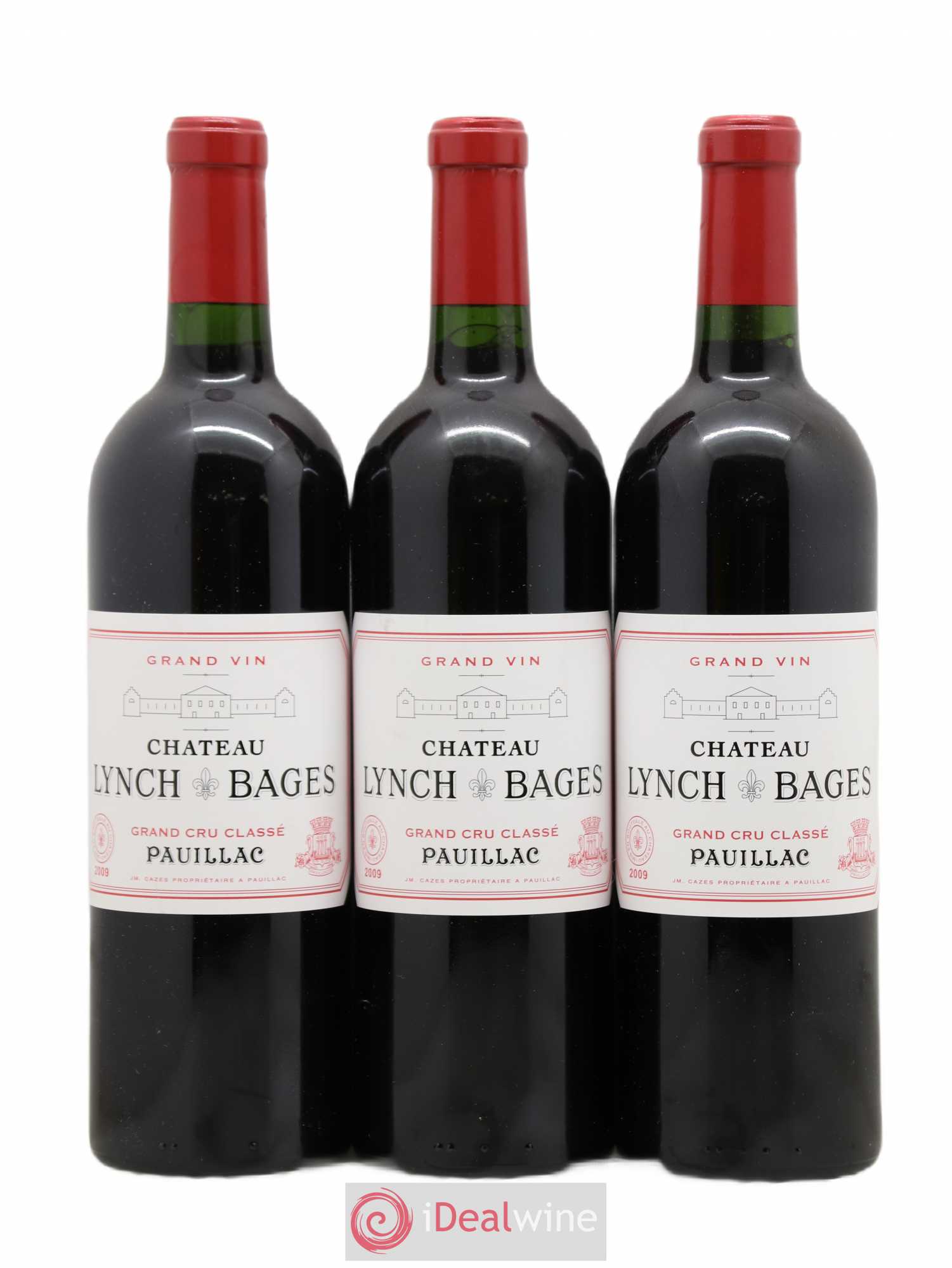 Château Lynch Bages 5ème Grand Cru Classé 2009 - Lot de 3 bouteilles - 0