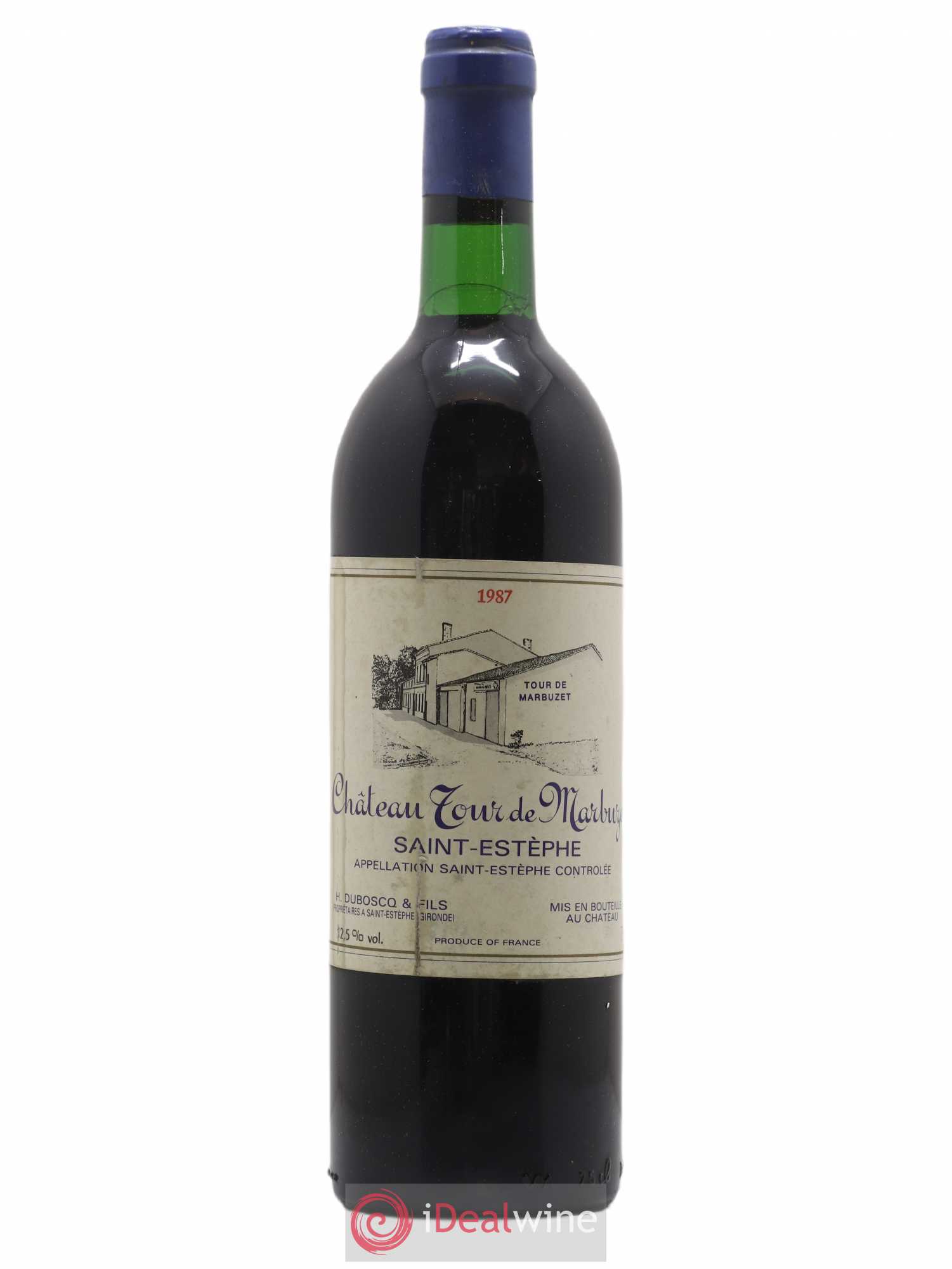 Château Tour de Marbuzet 1987 - Lot de 1 bouteille - 0