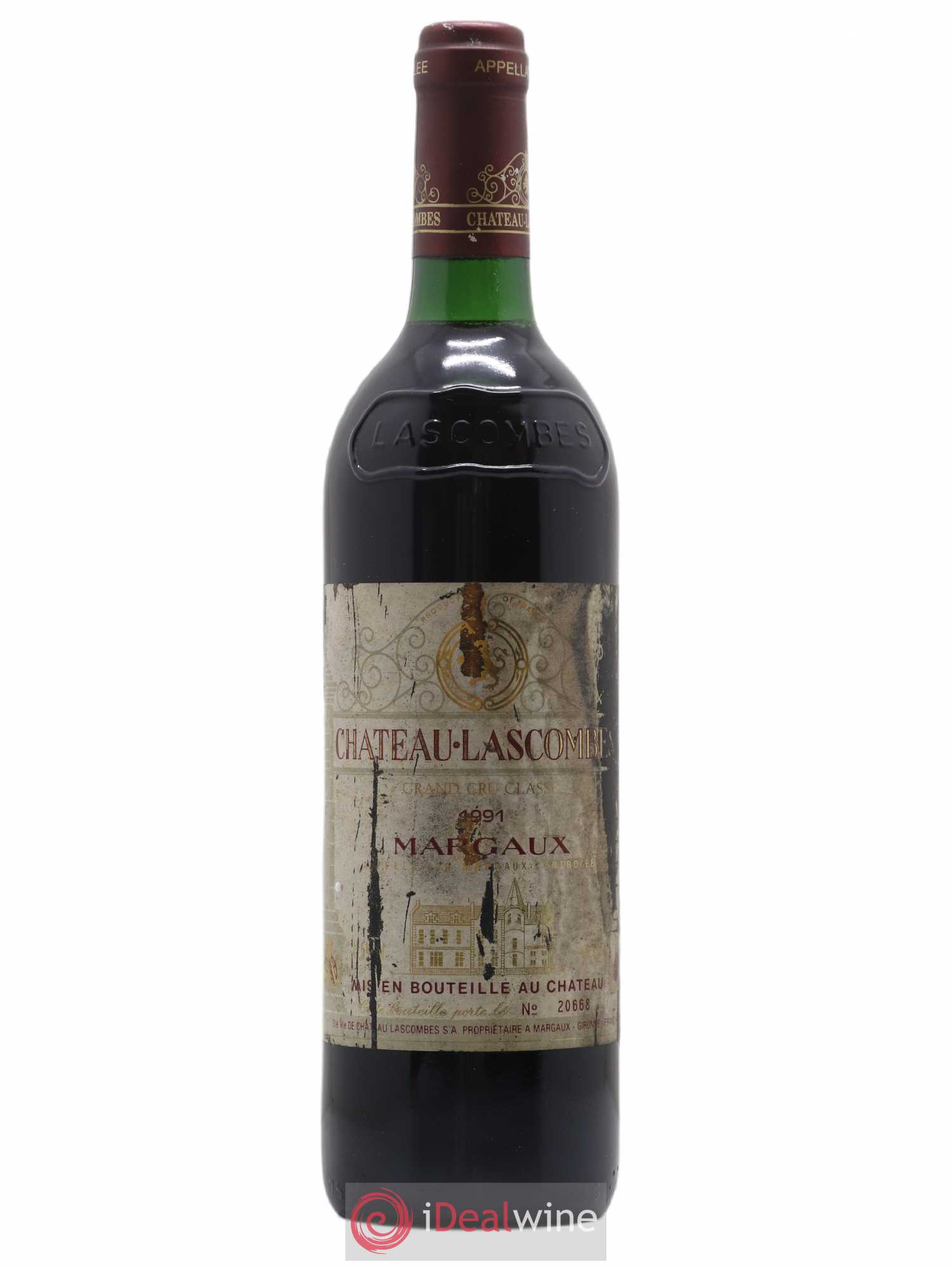 Château Lascombes 2ème Grand Cru Classé 1991 - Lot de 1 bouteille - 0