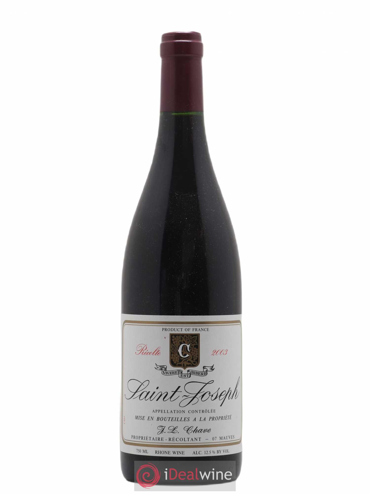 Saint-Joseph Jean-Louis Chave 2003 - Lot de 1 bouteille - 0