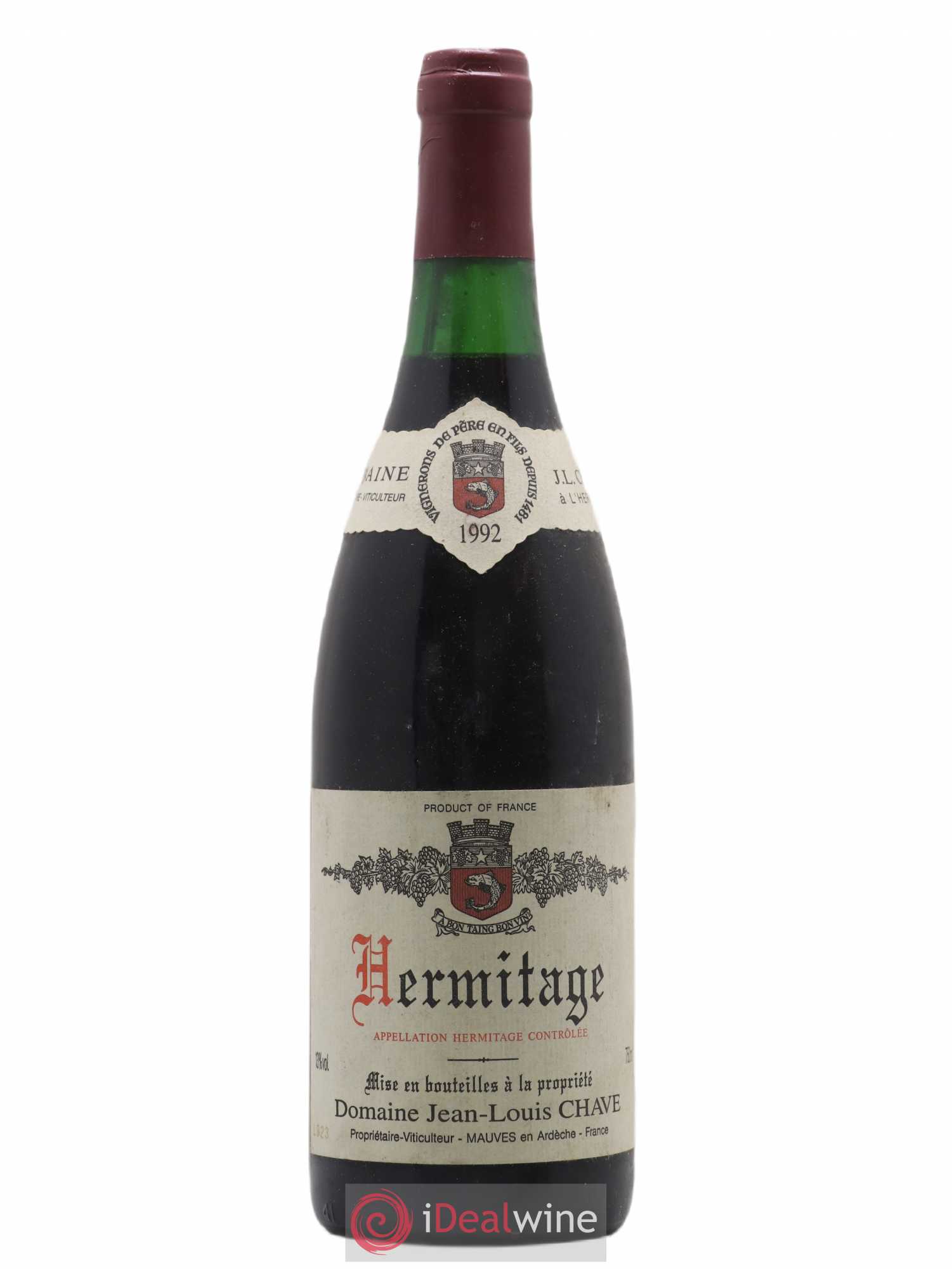 Hermitage Jean-Louis Chave 1992 - Lot de 1 bouteille - 0