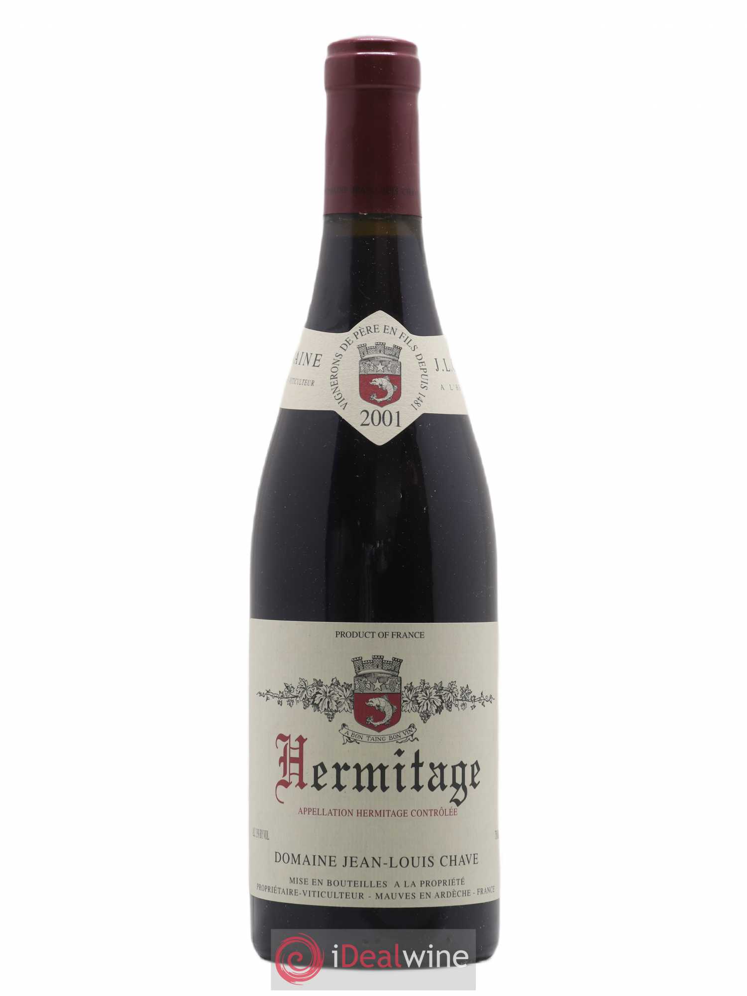 Hermitage Jean-Louis Chave 2001 - Lot de 1 bouteille - 0