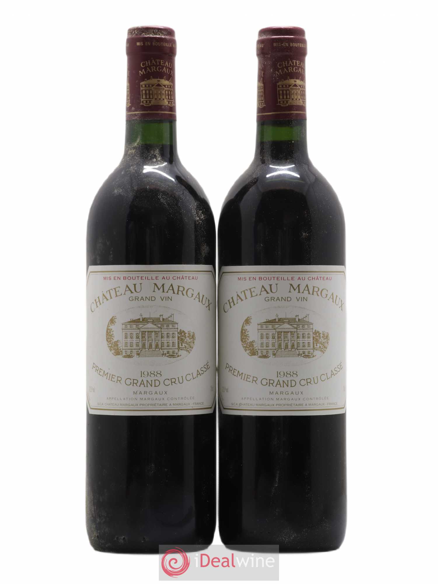 Château Margaux 1er Grand Cru Classé 1988 - Lot de 2 bouteilles - 0