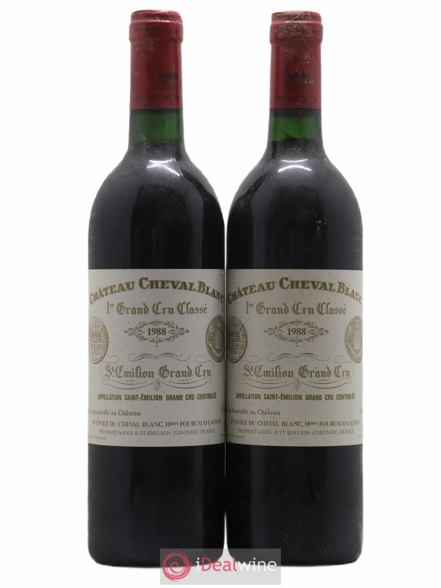 Château Cheval Blanc 1er Grand Cru Classé A 1988 - Lot de 2 bouteilles - 0