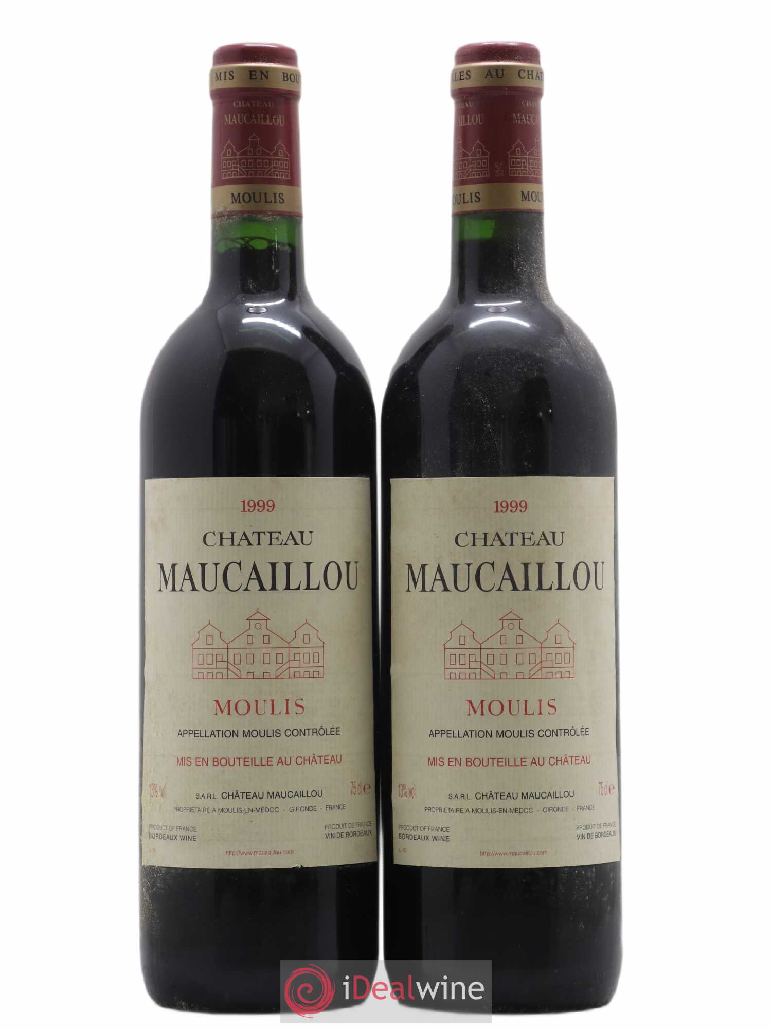 Château Maucaillou 1999 - Lot de 2 bouteilles - 0