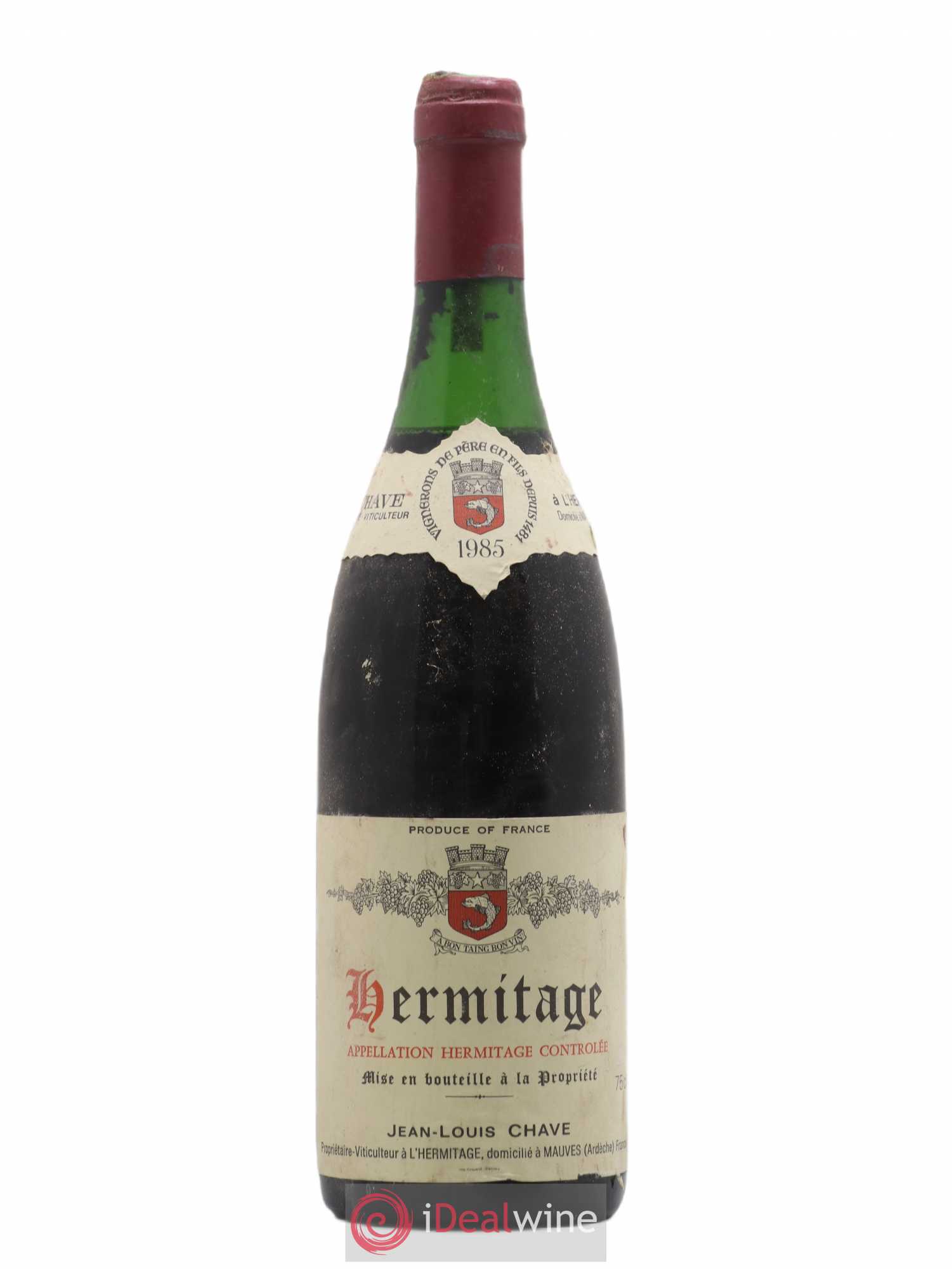 Hermitage Jean-Louis Chave 1985 - Lot de 1 bouteille - 0