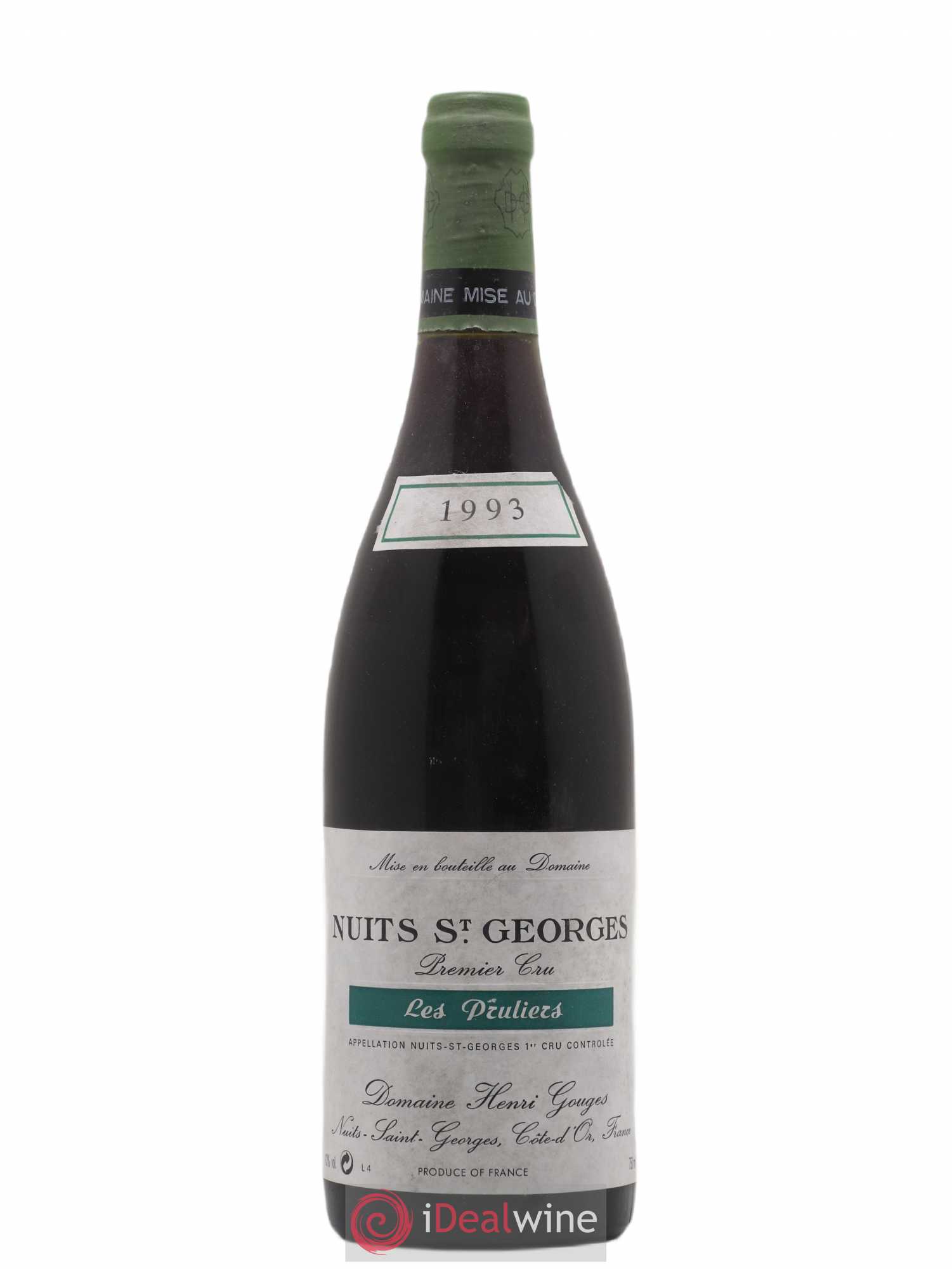 Nuits-Saint-Georges 1er Cru Les Pruliers Henri Gouges 1993 - Lot de 1 bouteille - 0