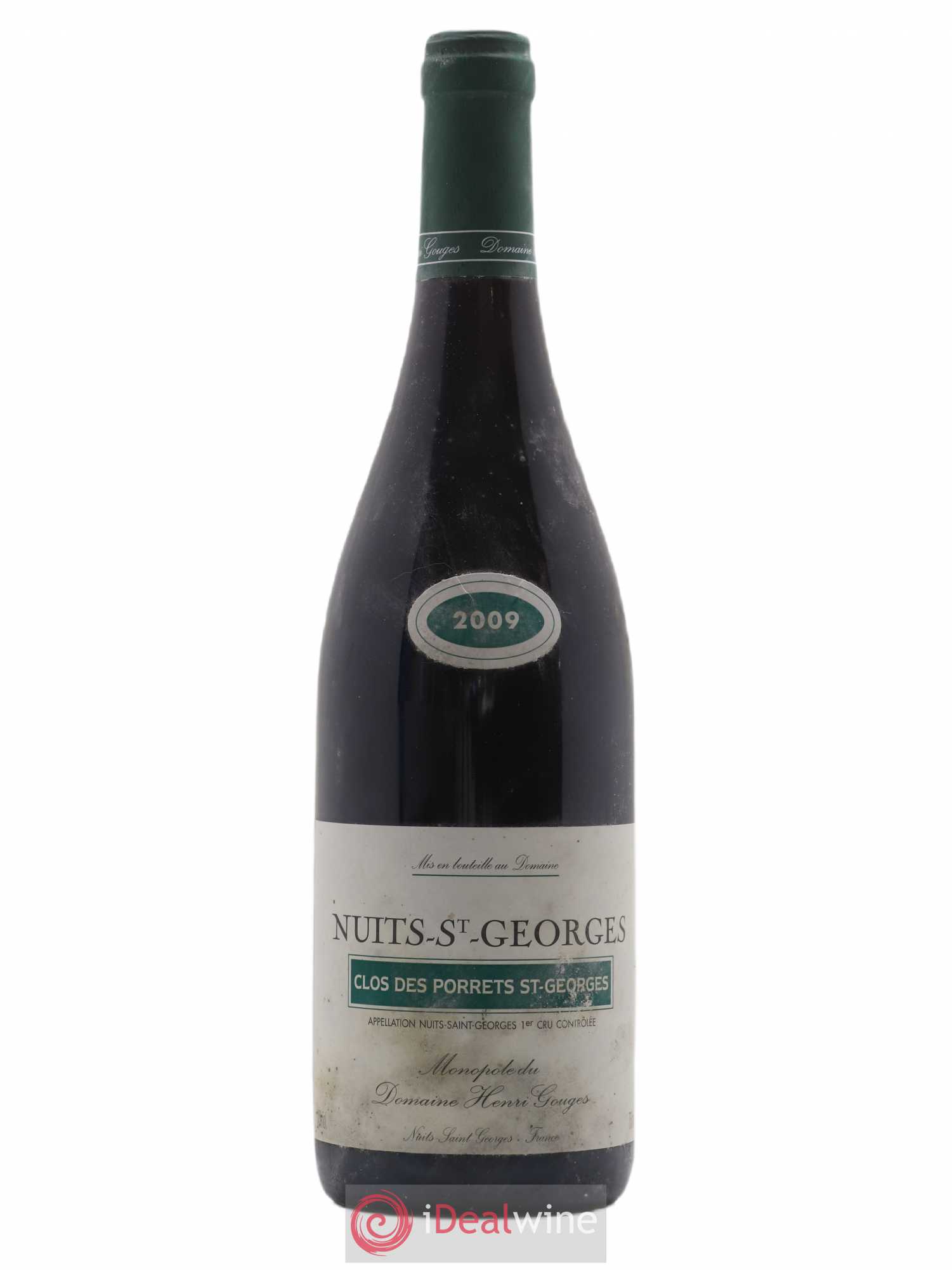 Nuits-Saint-Georges 1er Cru Clos des Porrets St Georges Henri Gouges 2009 - Lot de 1 bouteille - 0