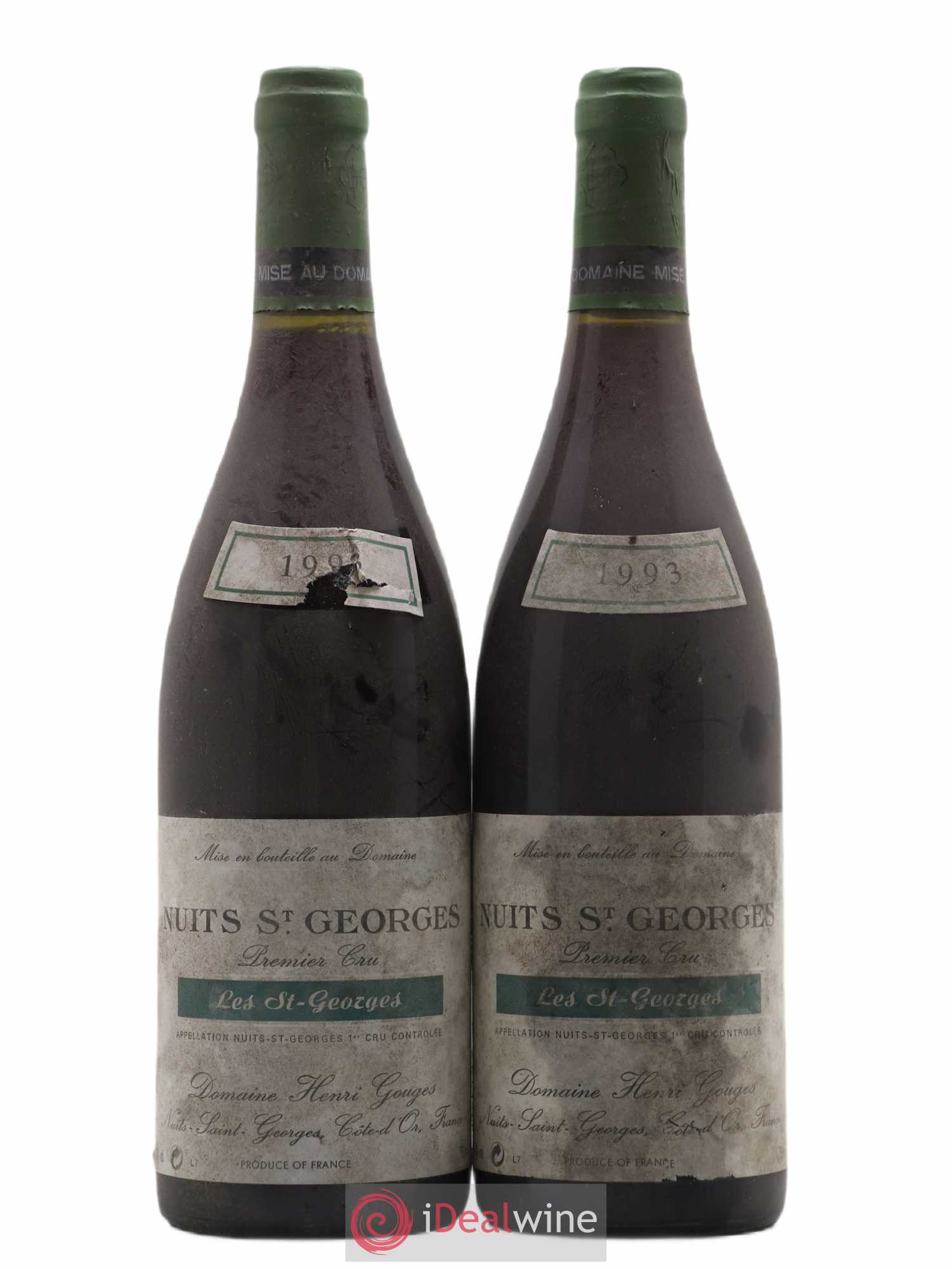 Nuits-Saint-Georges 1er Cru Les Saints Georges Henri Gouges 1993 - Lot de 2 bouteilles - 0