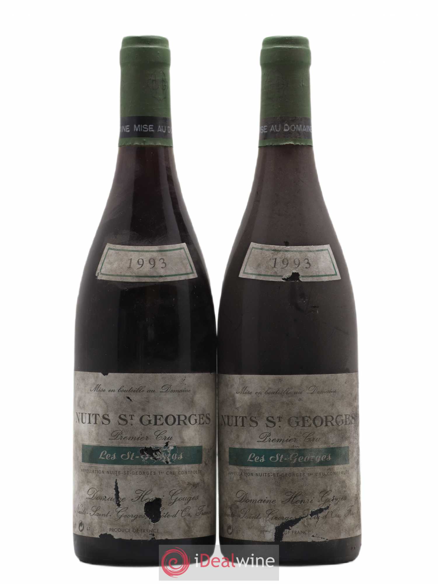 Nuits-Saint-Georges 1er Cru Les Saints Georges Henri Gouges 1993 - Posten von 2 Flaschen - 0